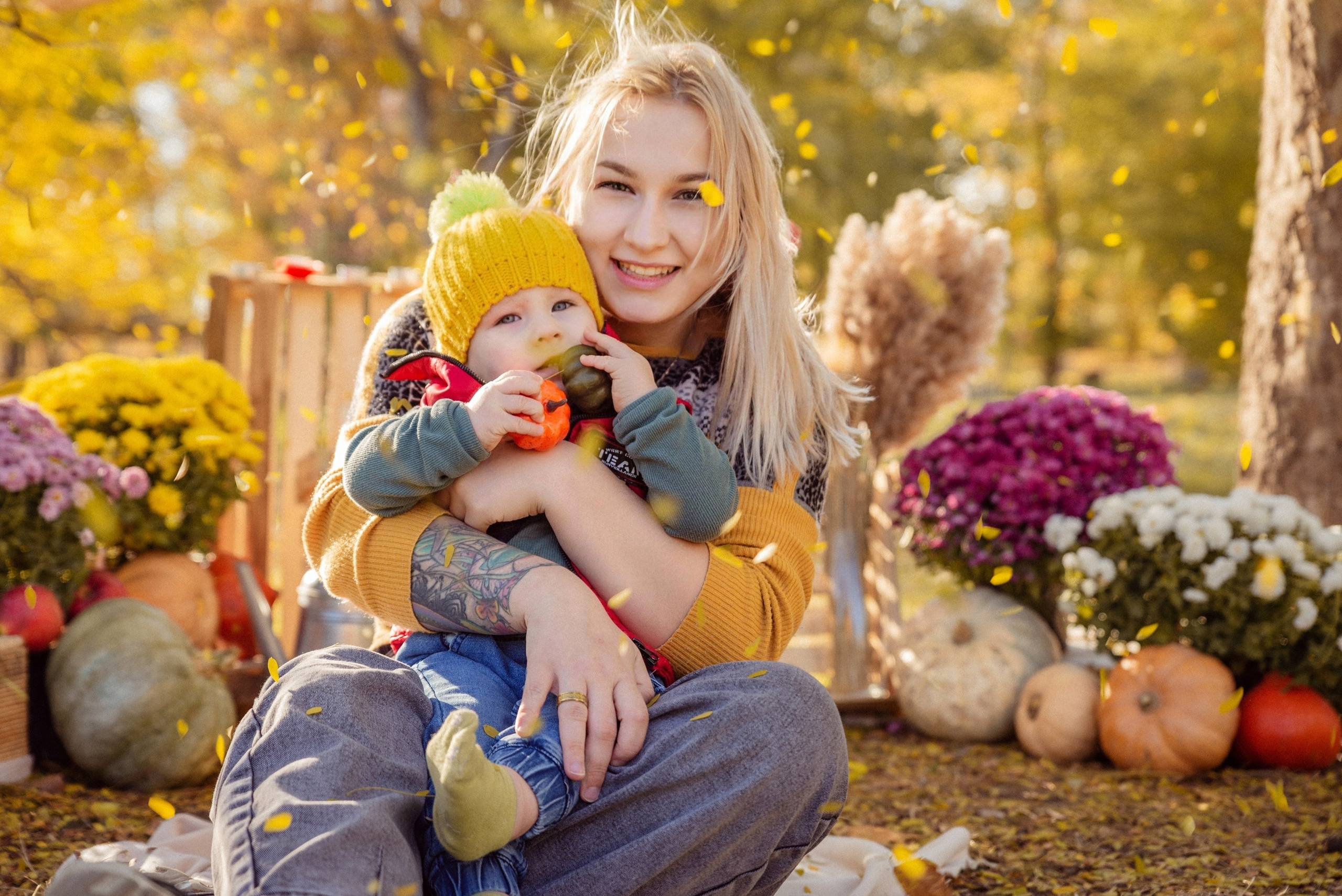 Фото день с тыквами. Семейный Фотограф в Краснодаре и крае