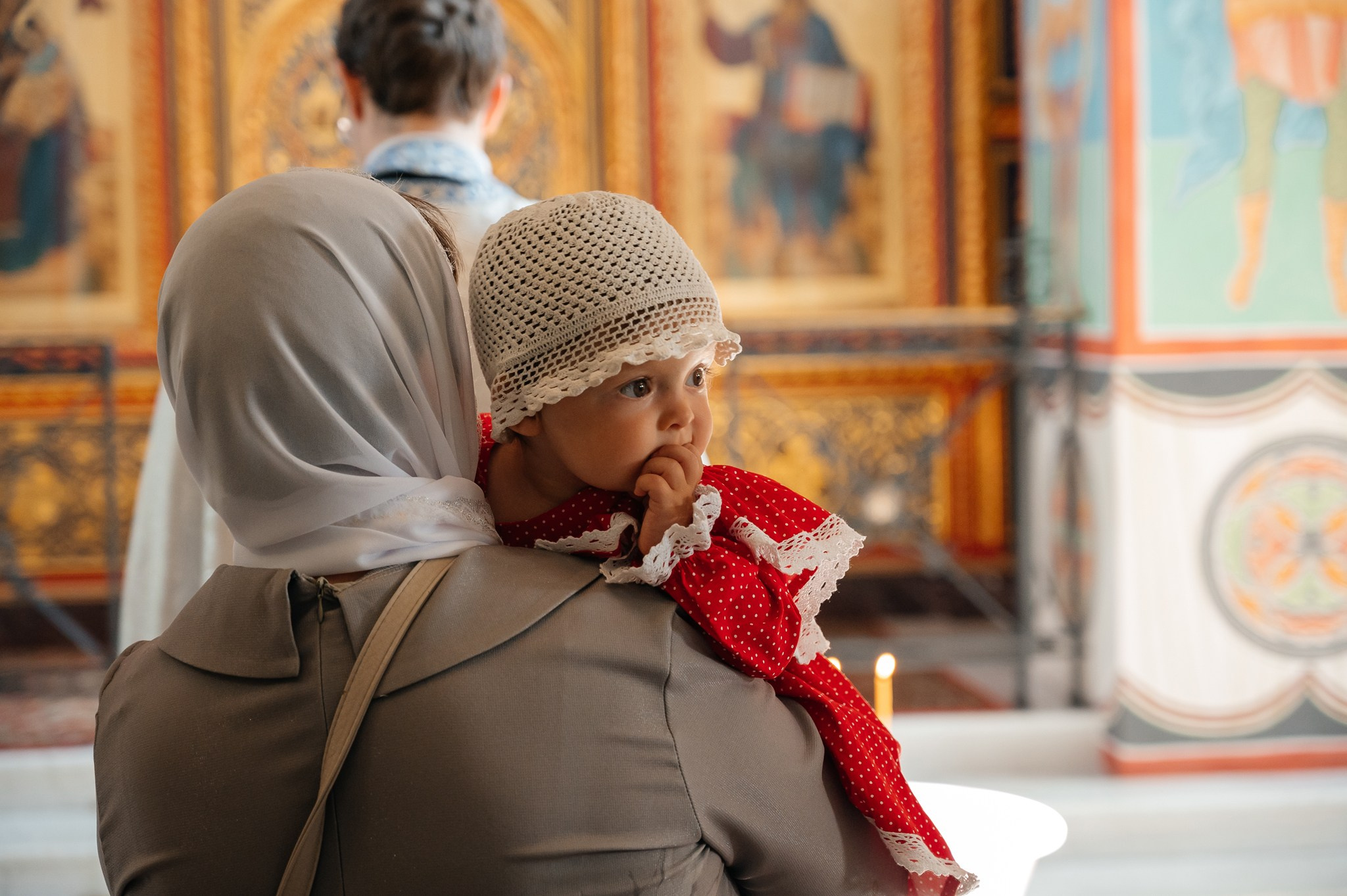 Крещение в храме. Свадебный и семейный фотограф из Санкт-Петербурга Климов Анатолий