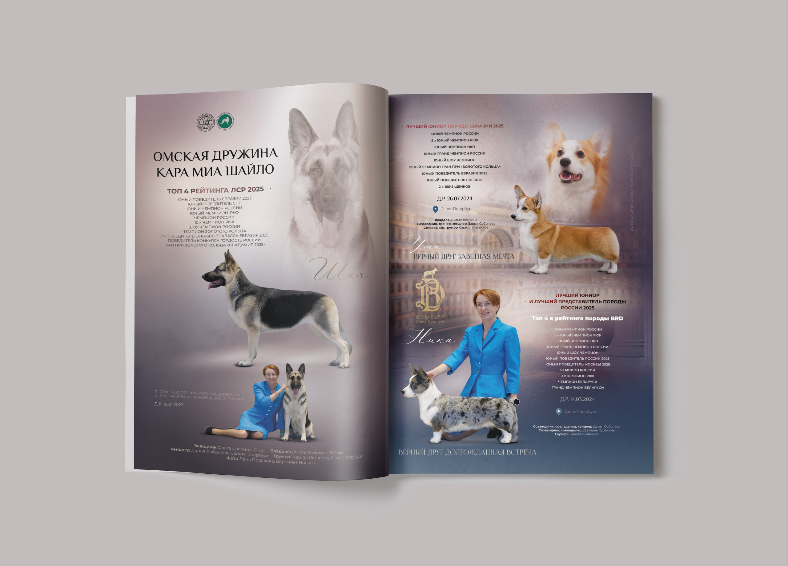 Блок презентаций в журнал HOTdog для Соболевой Дарьи