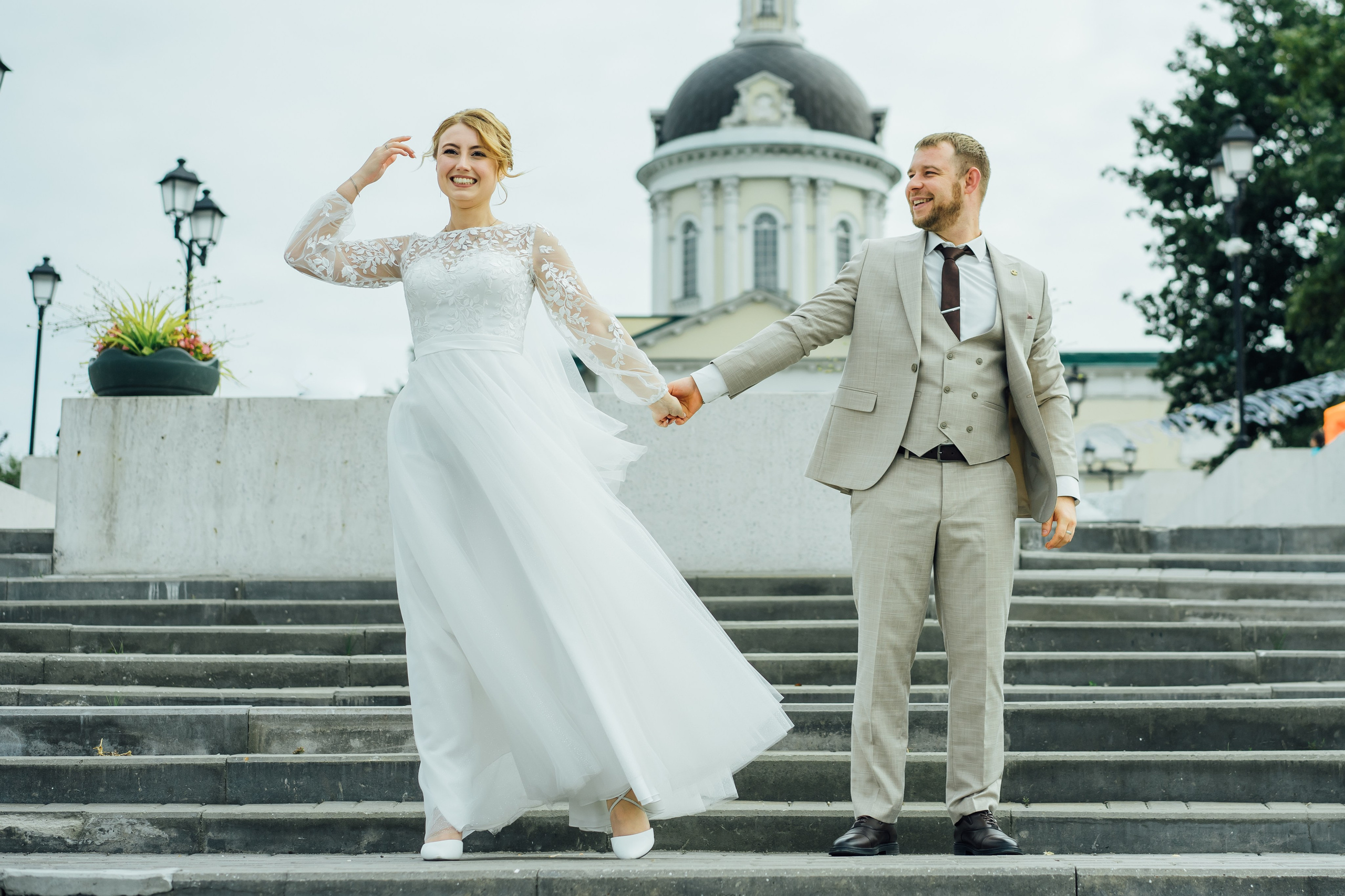 Алексей и Екатерина 06.09.2025 свадебная прогулка. Свадебный фотограф в Коломне, Воскресенске, Егорьевске Владимир Петров