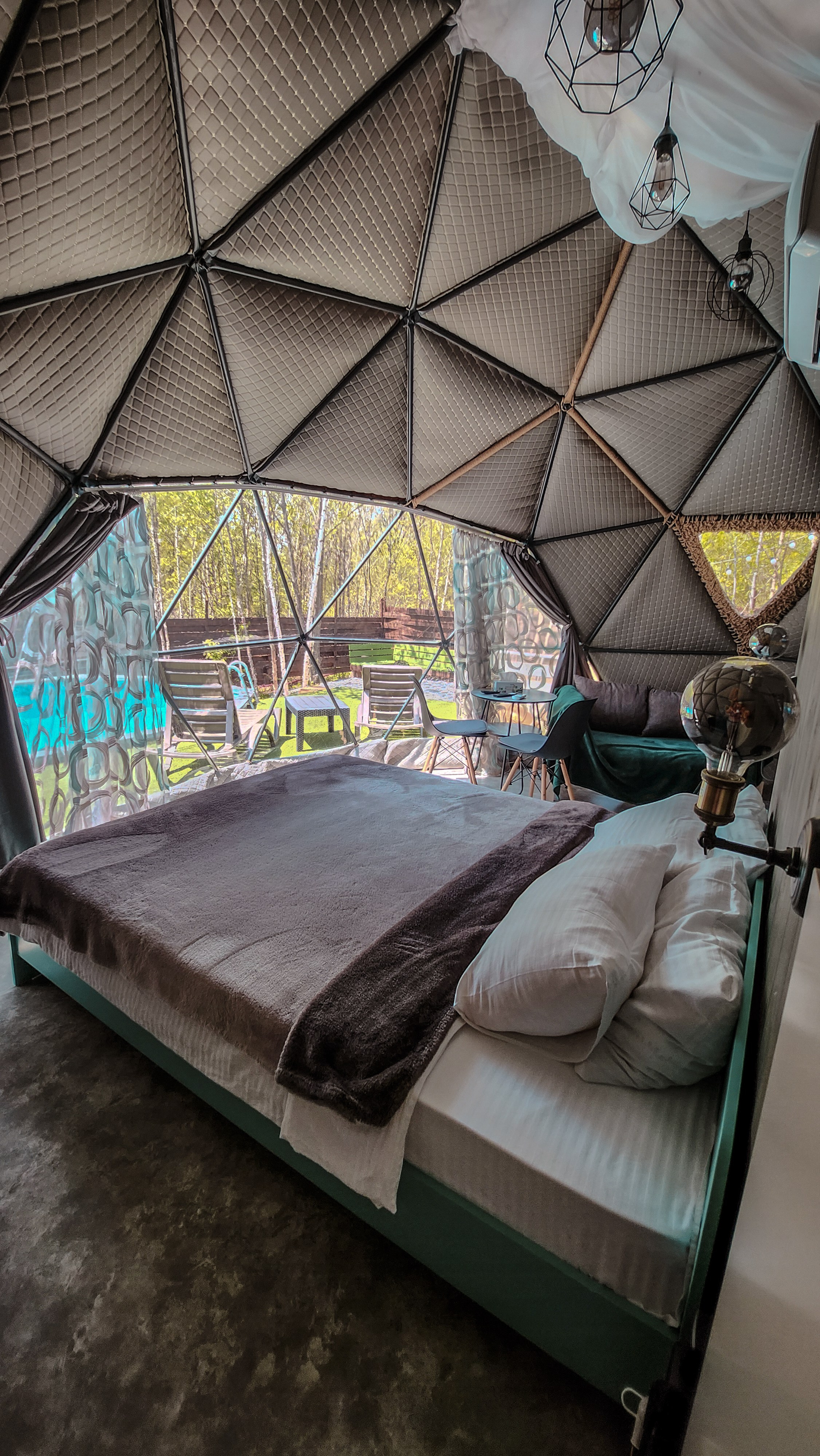 Геокупол фото. Вгости. Посуточная аренда дома во Владивостоке, баня с чаном. Теплый бассейн, геокупол. Аренда дома во Владивостоке, Надеждинском районе