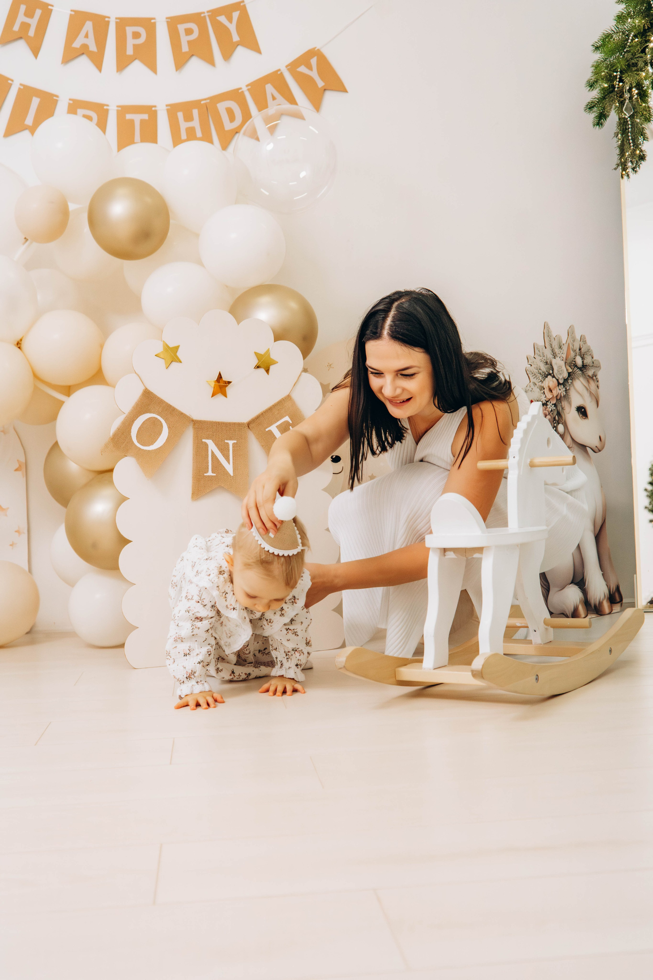 Съемка на годик малышки. Студия «LuLu». Фотограф Москва Валерия Веденина