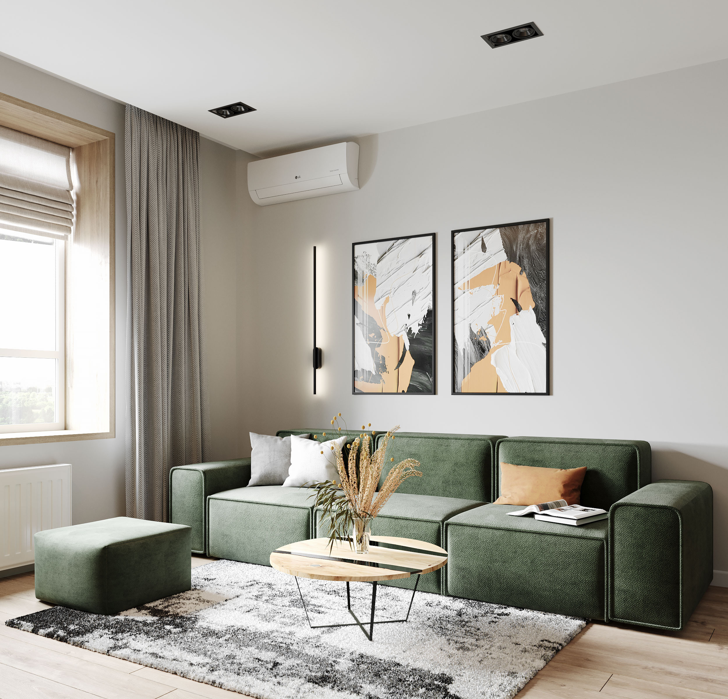 Flat in Taganrog. Дизайн интерьера | 3D визуализация | Миланская Марина