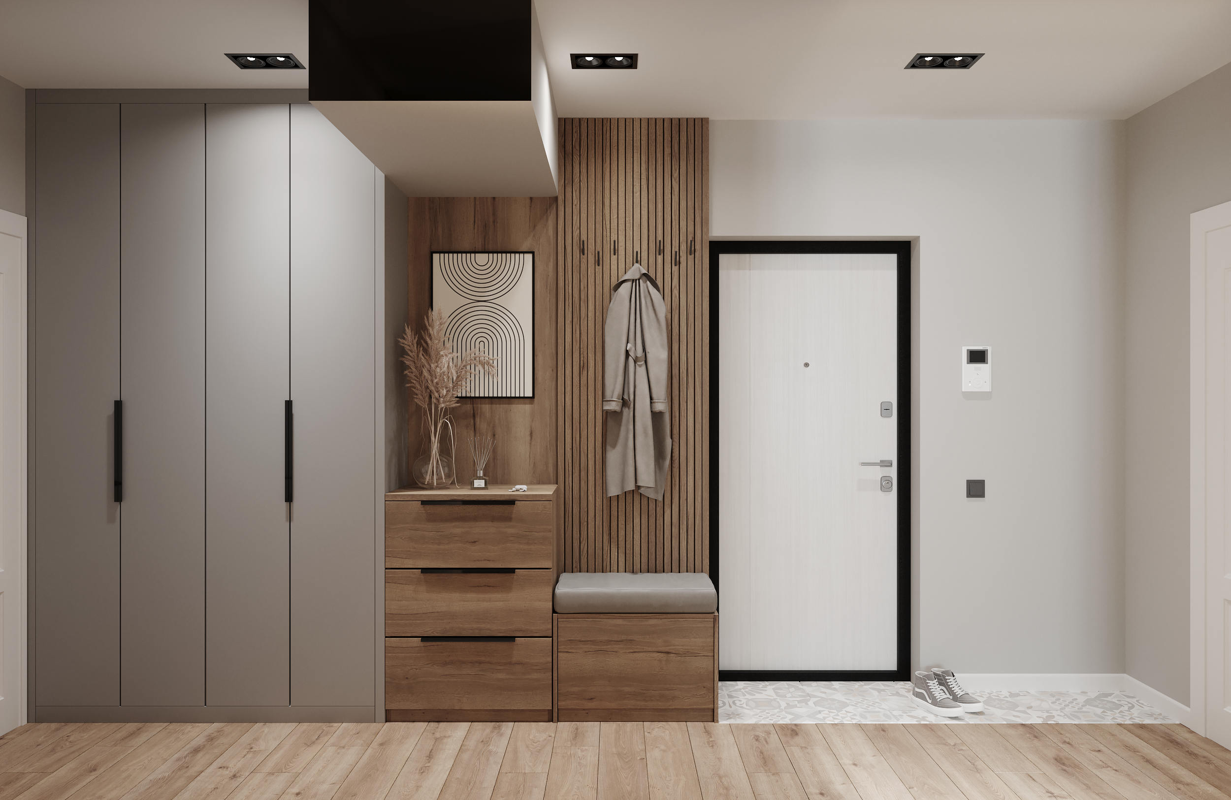 Flat in Taganrog. Дизайн интерьера | 3D визуализация | Миланская Марина