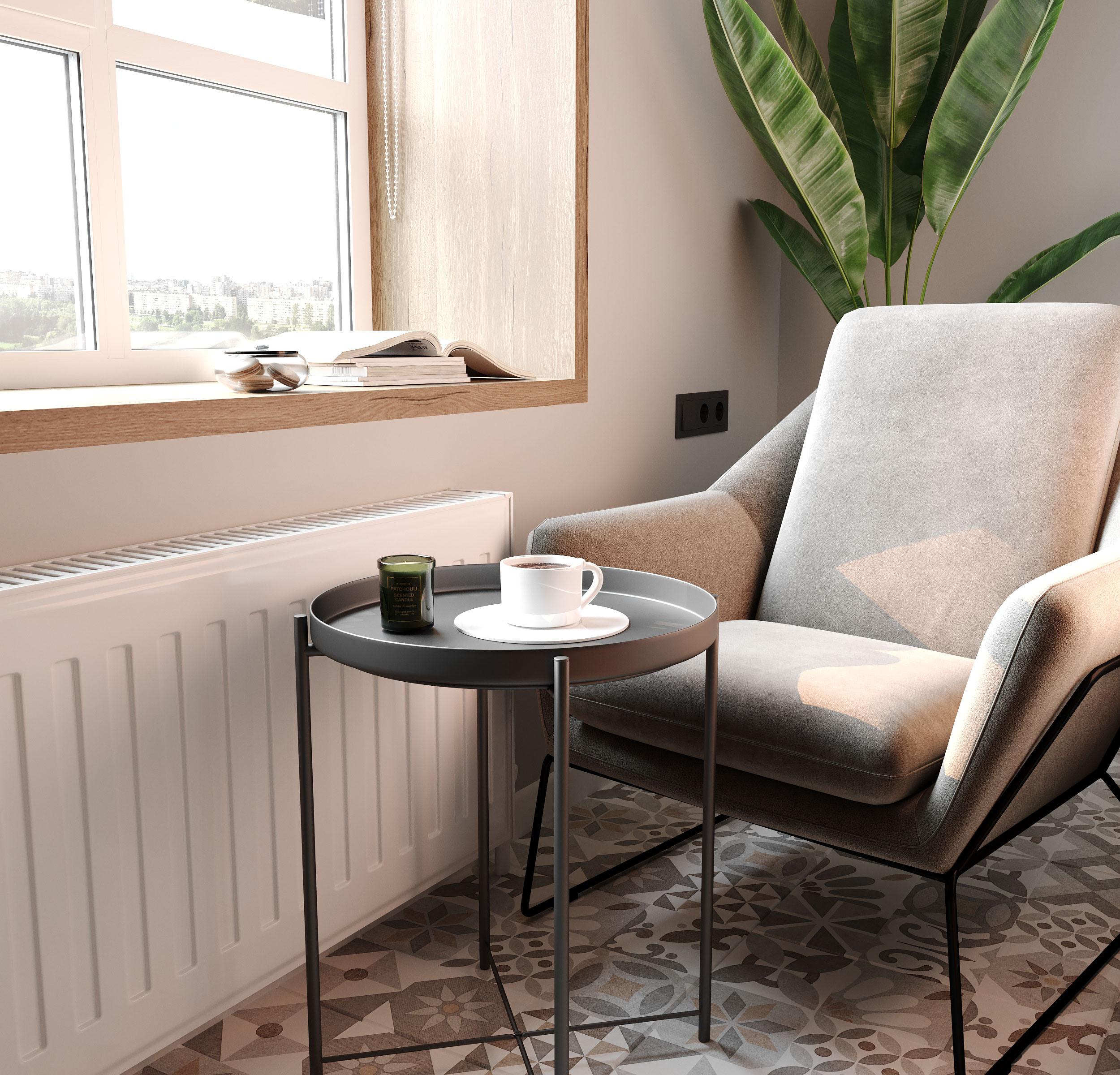 Flat in Taganrog. Дизайн интерьера | 3D визуализация | Миланская Марина