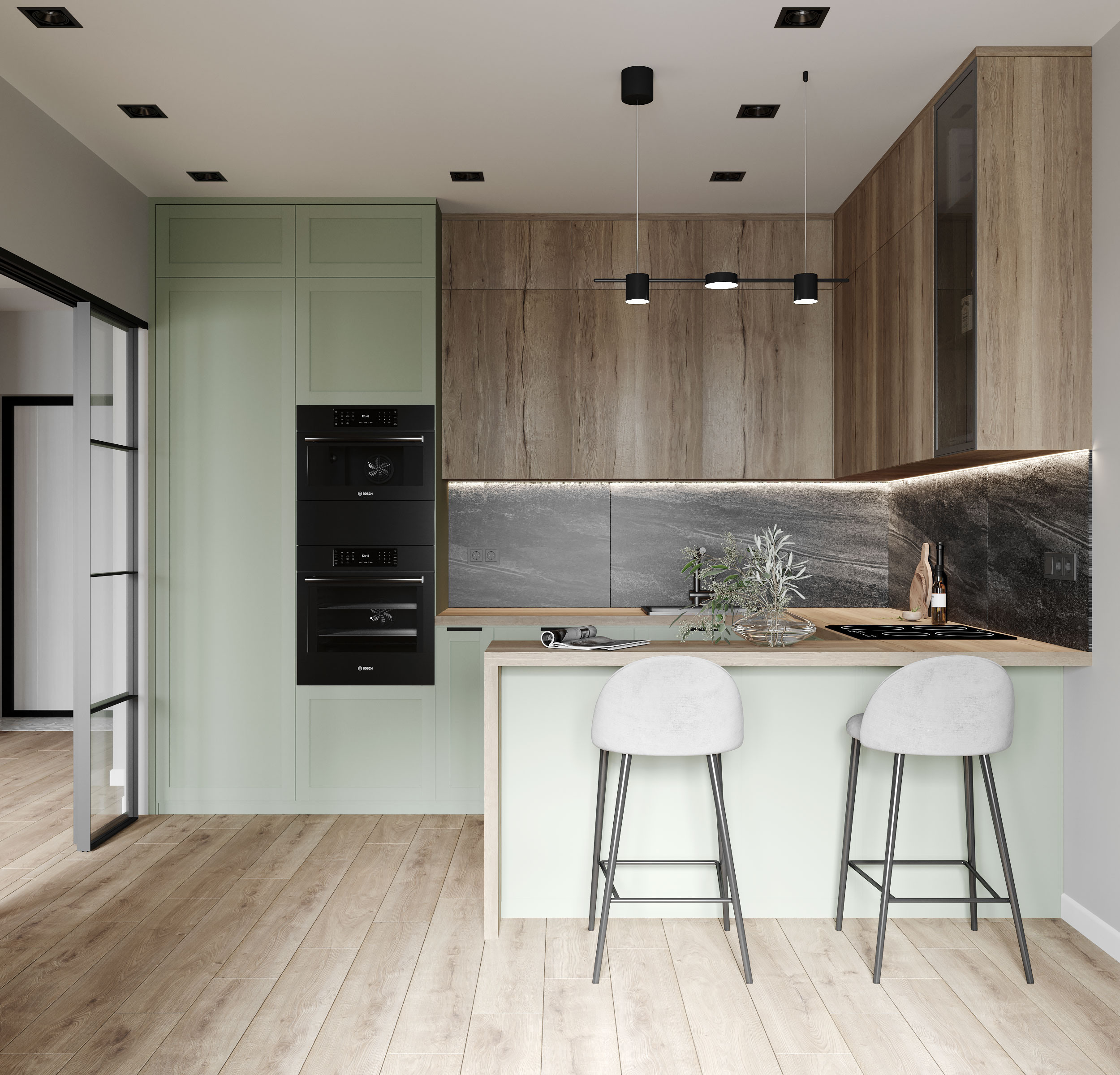 Flat in Taganrog. Дизайн интерьера | 3D визуализация | Миланская Марина