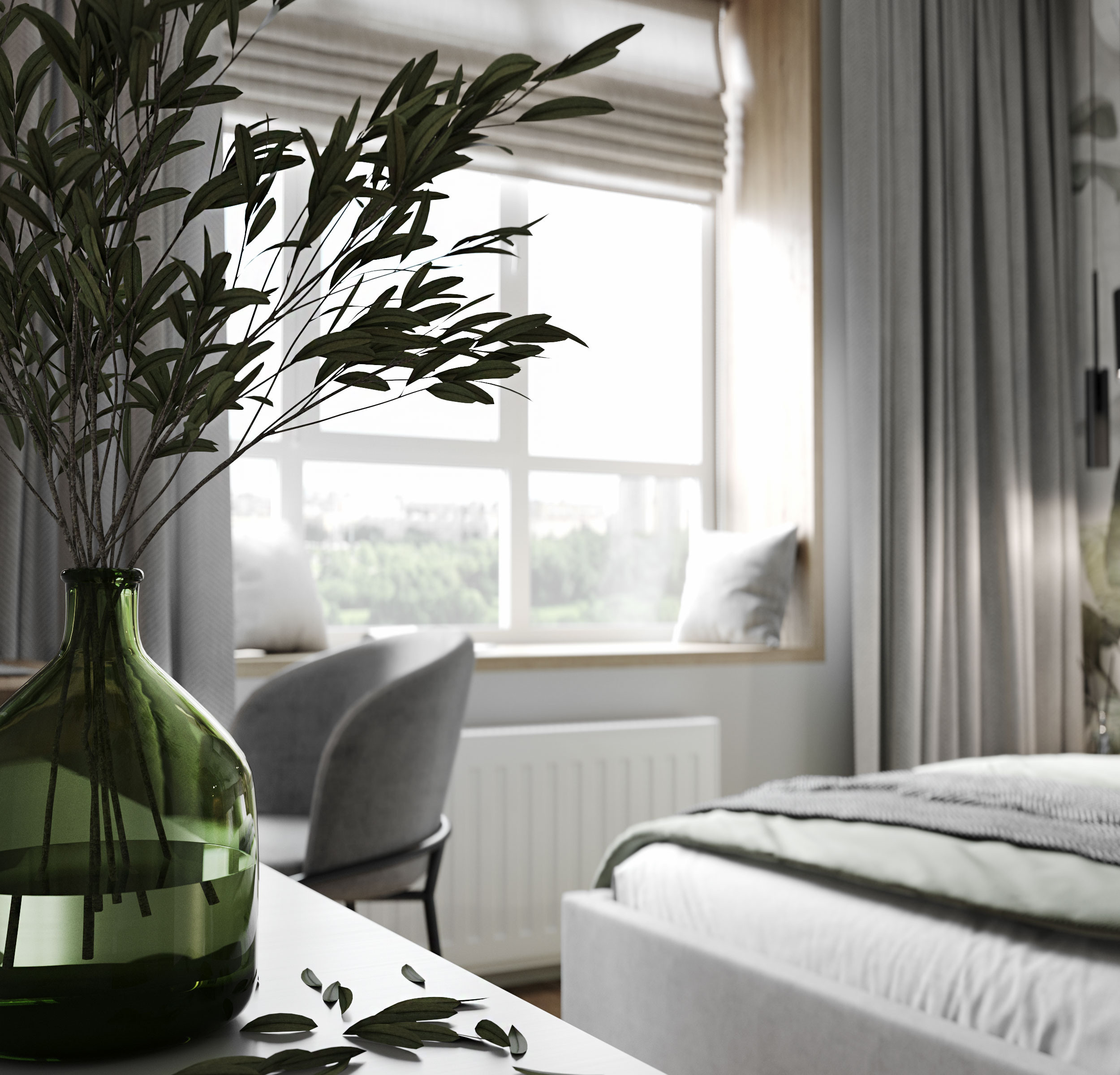 Flat in Taganrog. Дизайн интерьера | 3D визуализация | Миланская Марина