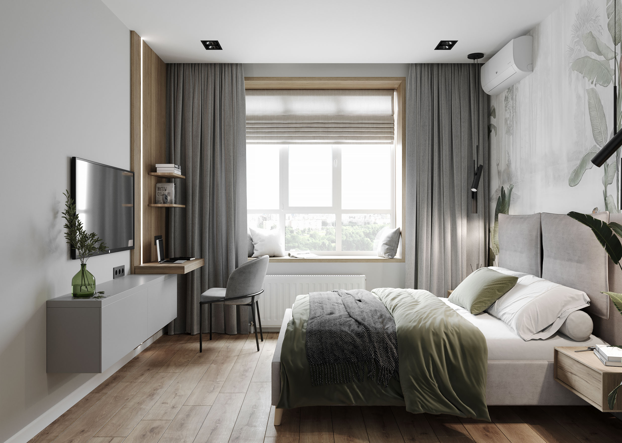 Flat in Taganrog. Дизайн интерьера | 3D визуализация | Миланская Марина