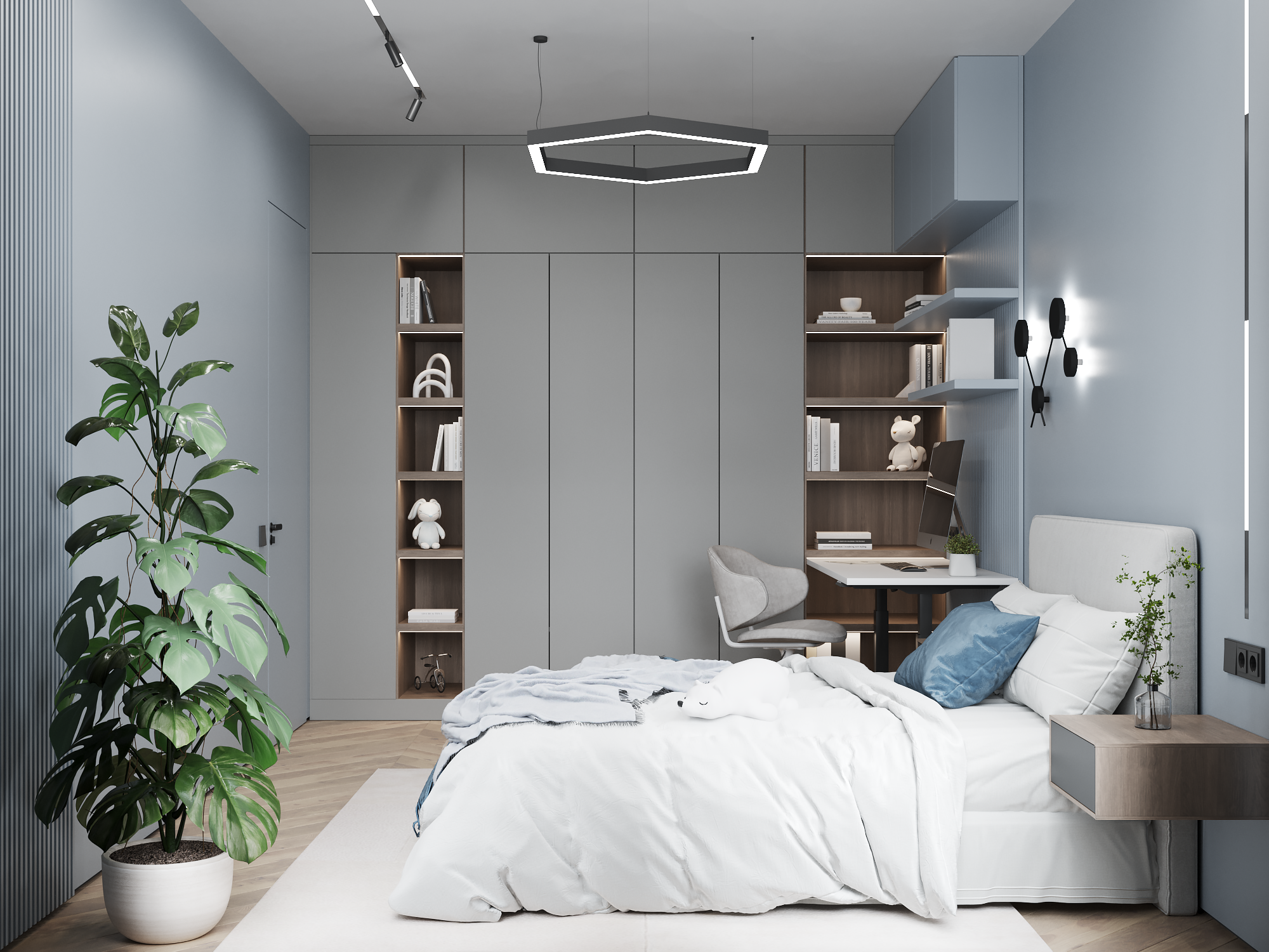 Children room-2 Novaya Riga. Дизайн интерьера | 3D визуализация | Миланская Марина