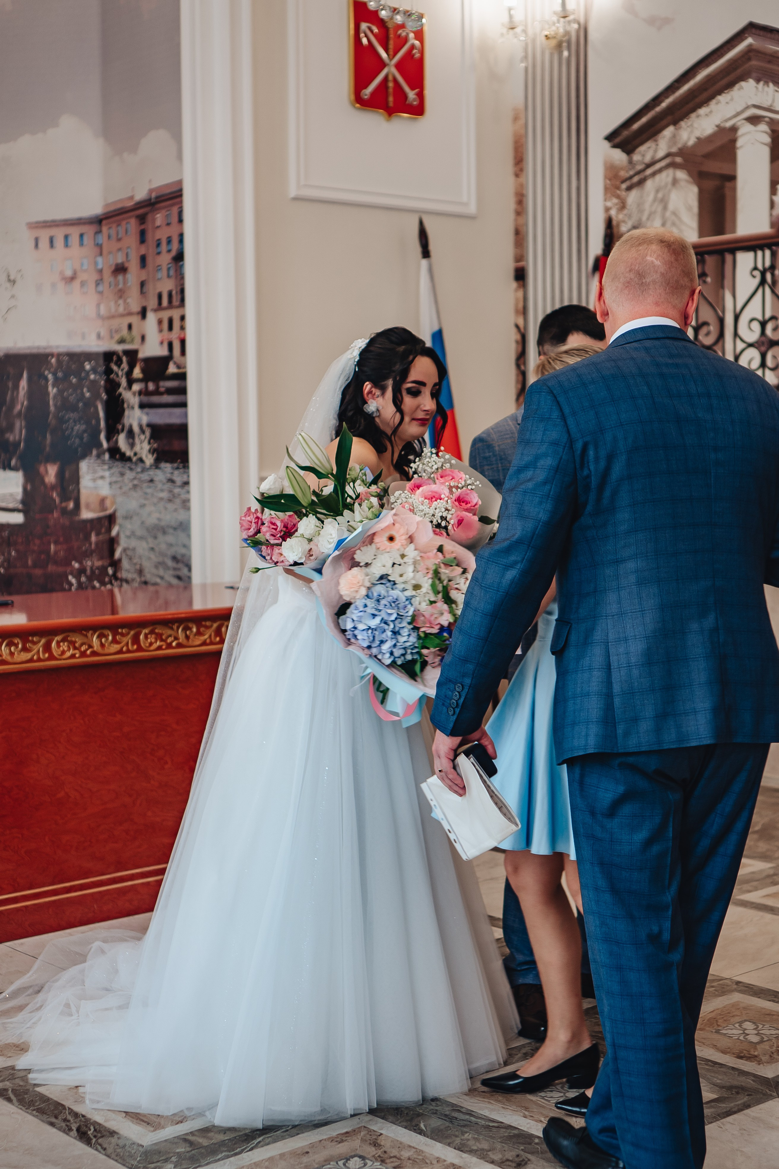 СВАДЕБНАЯ СЬЕМКА В ЗАГСЕ НА МОСКОВСКОМ ПРОСПЕКТЕ. Профессиональный фотограф, Санкт-Петербург — Виктория Богомолова