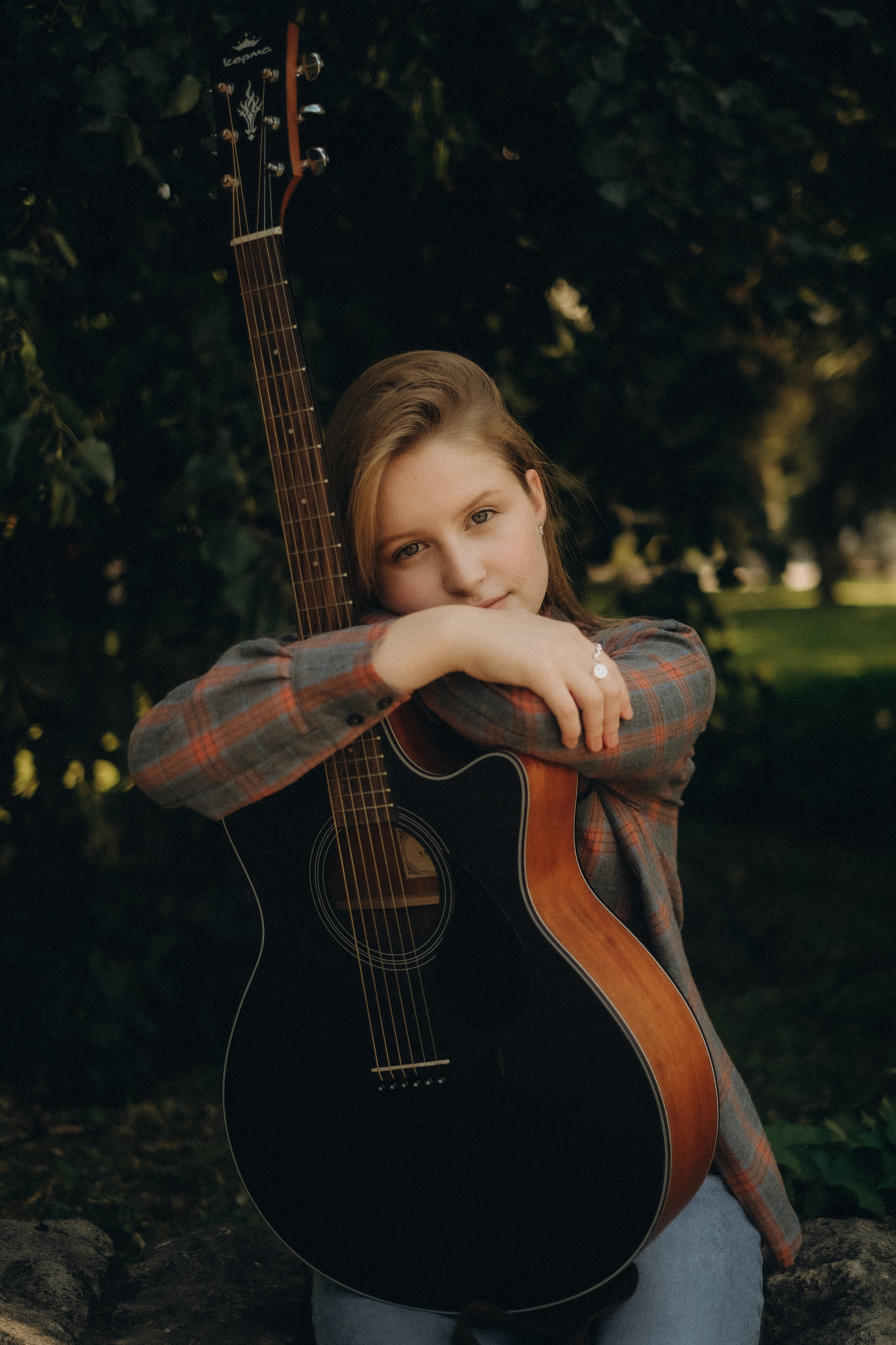 Девушка с гитарой. Свадебный и семейный фотограф в Москве Инника Кетлер