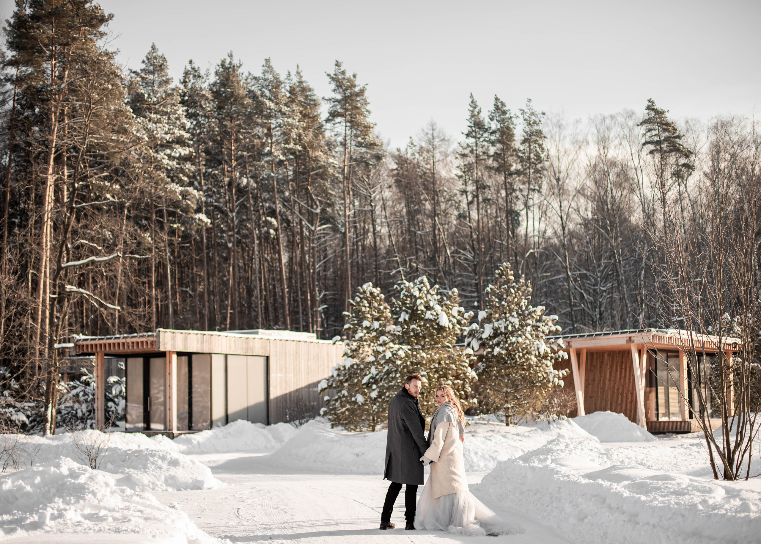Пара с хаски. Женский свадебный и детский фотограф в Москве Юлия