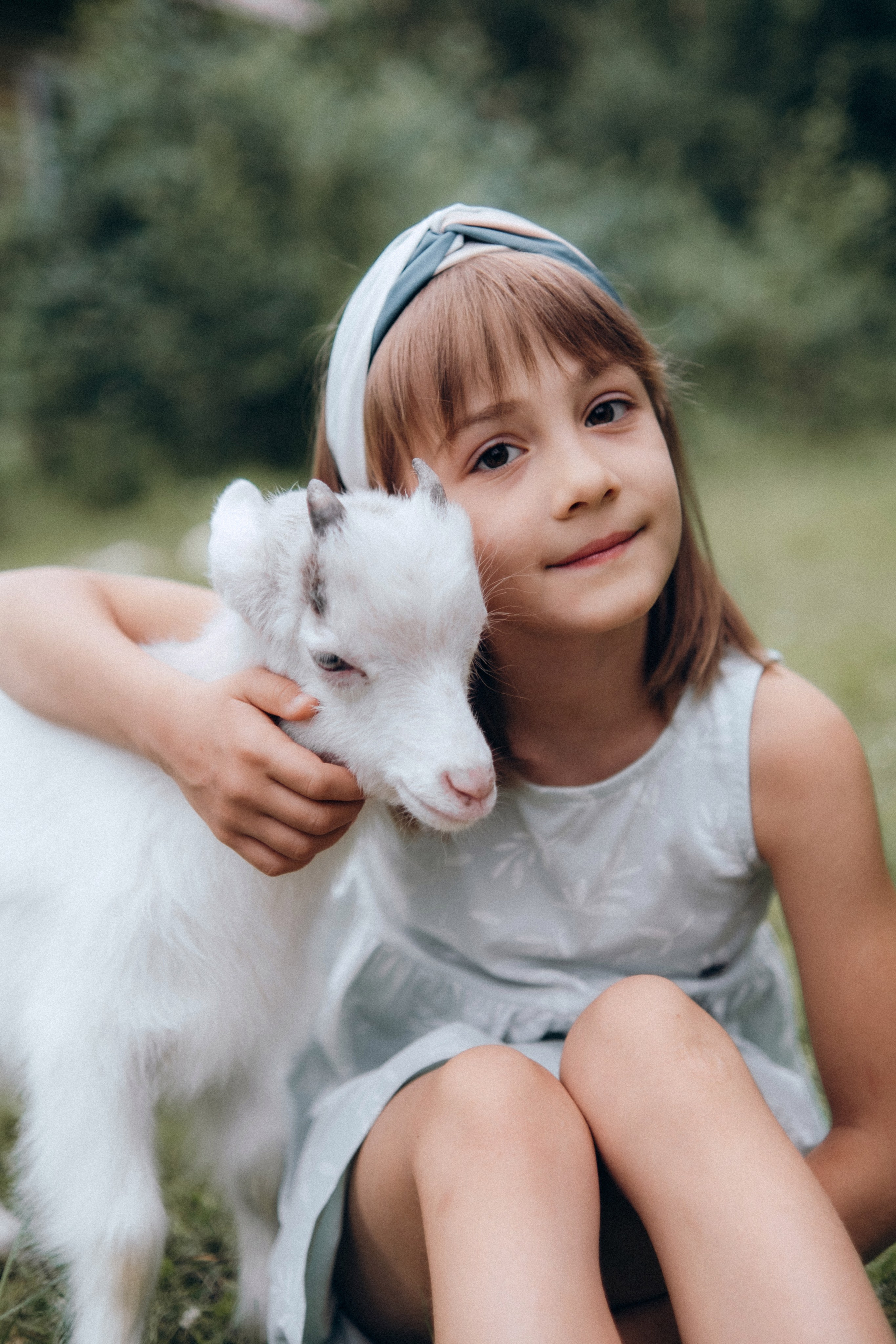 С козочками в Ульяновке. Фотограф в Санкт-Петербурге Кристина Брянская