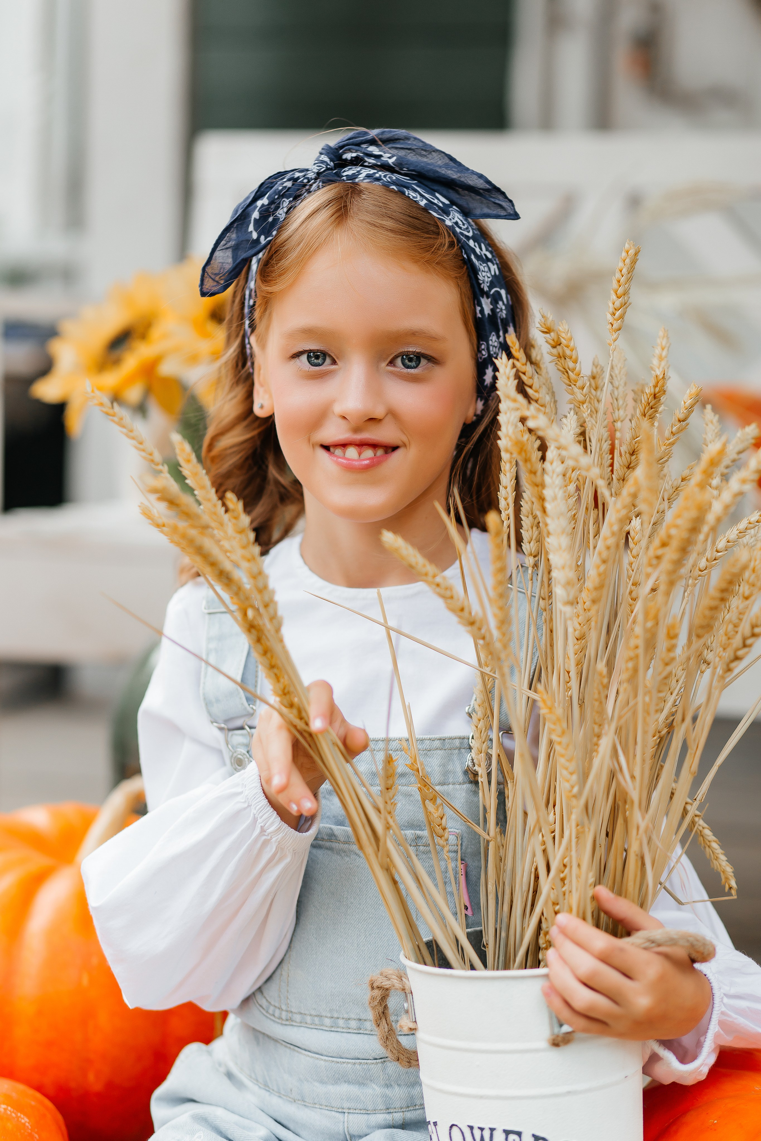 Осенняя детская фотосессия с арбузами. Фотограф в Подольске — Мария Бучнева