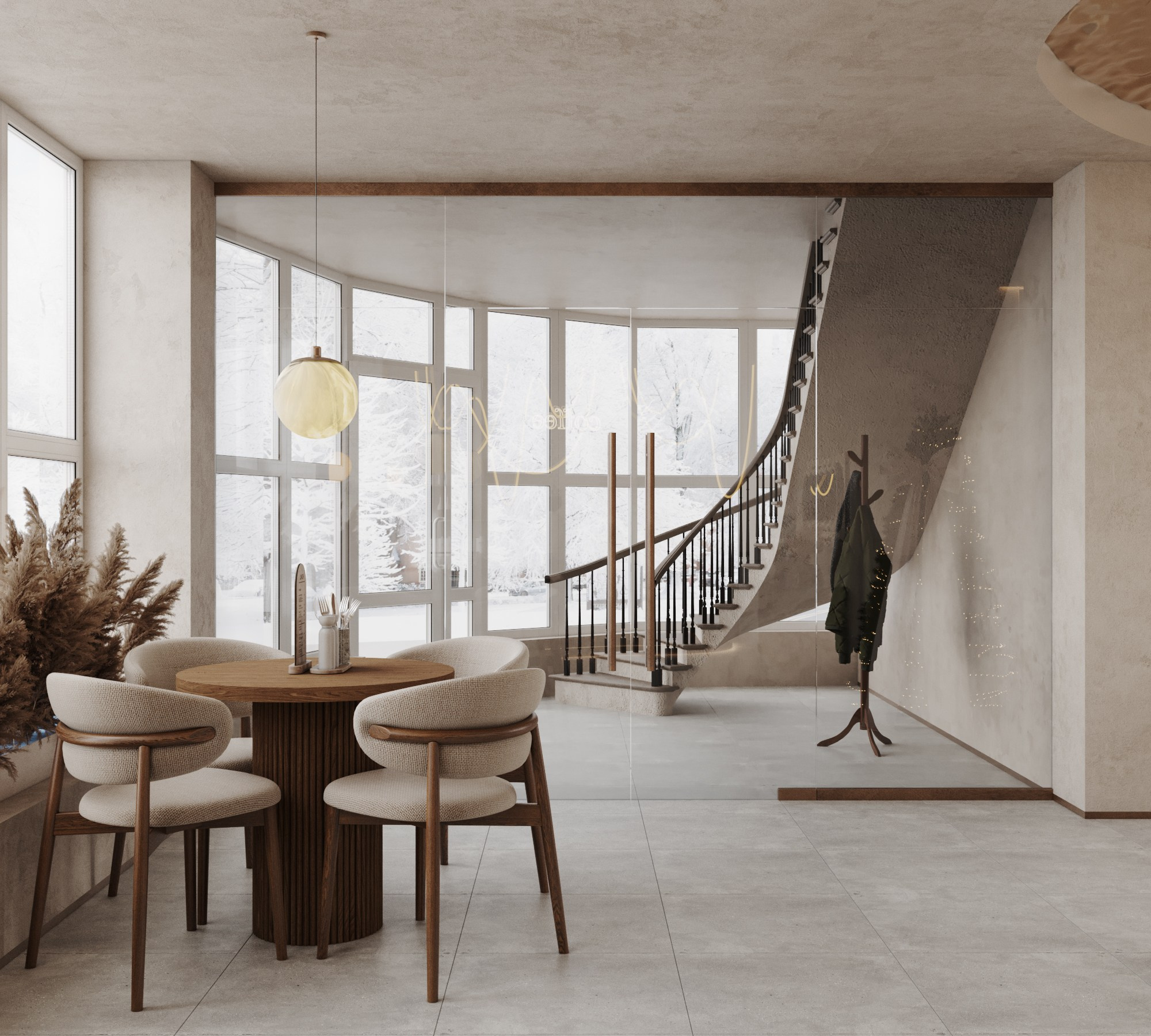 Проект Кафе #2. Интерьерная 3D Визуализация