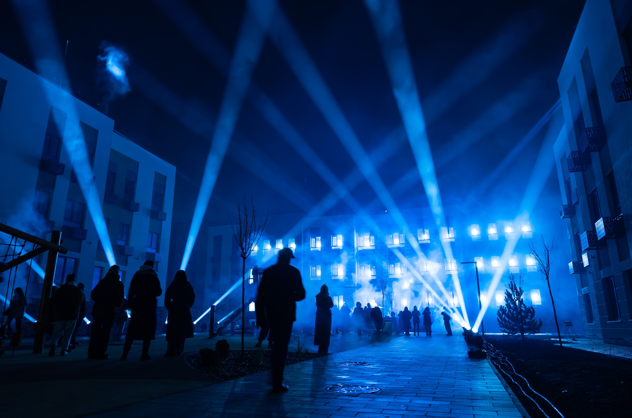 Световое шоу от ЖК «Герои поколений». Свадебный фотограф Виктория Баталина