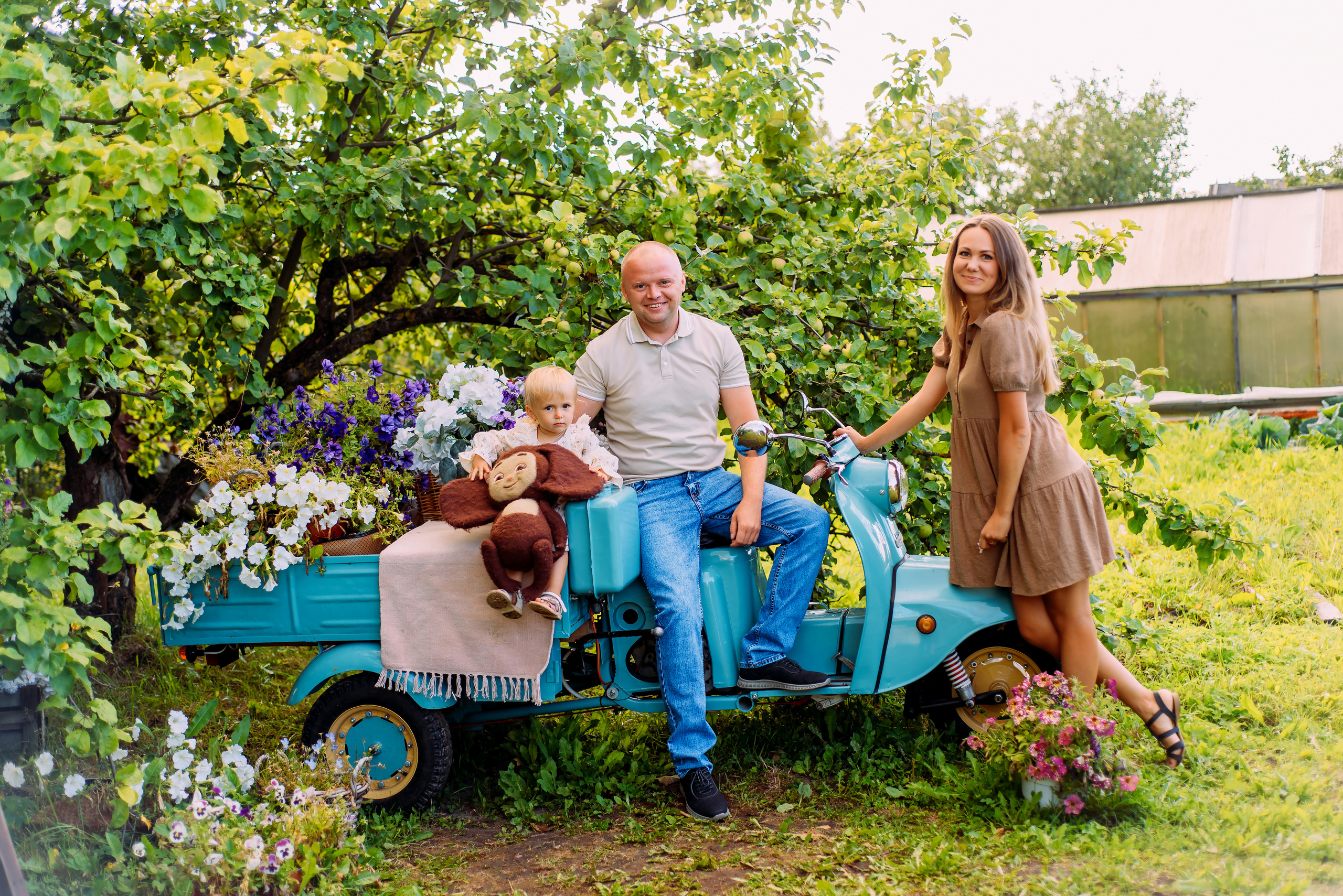 Ариша с родителями. Детский и семейный фотограф Эльмира Веселова