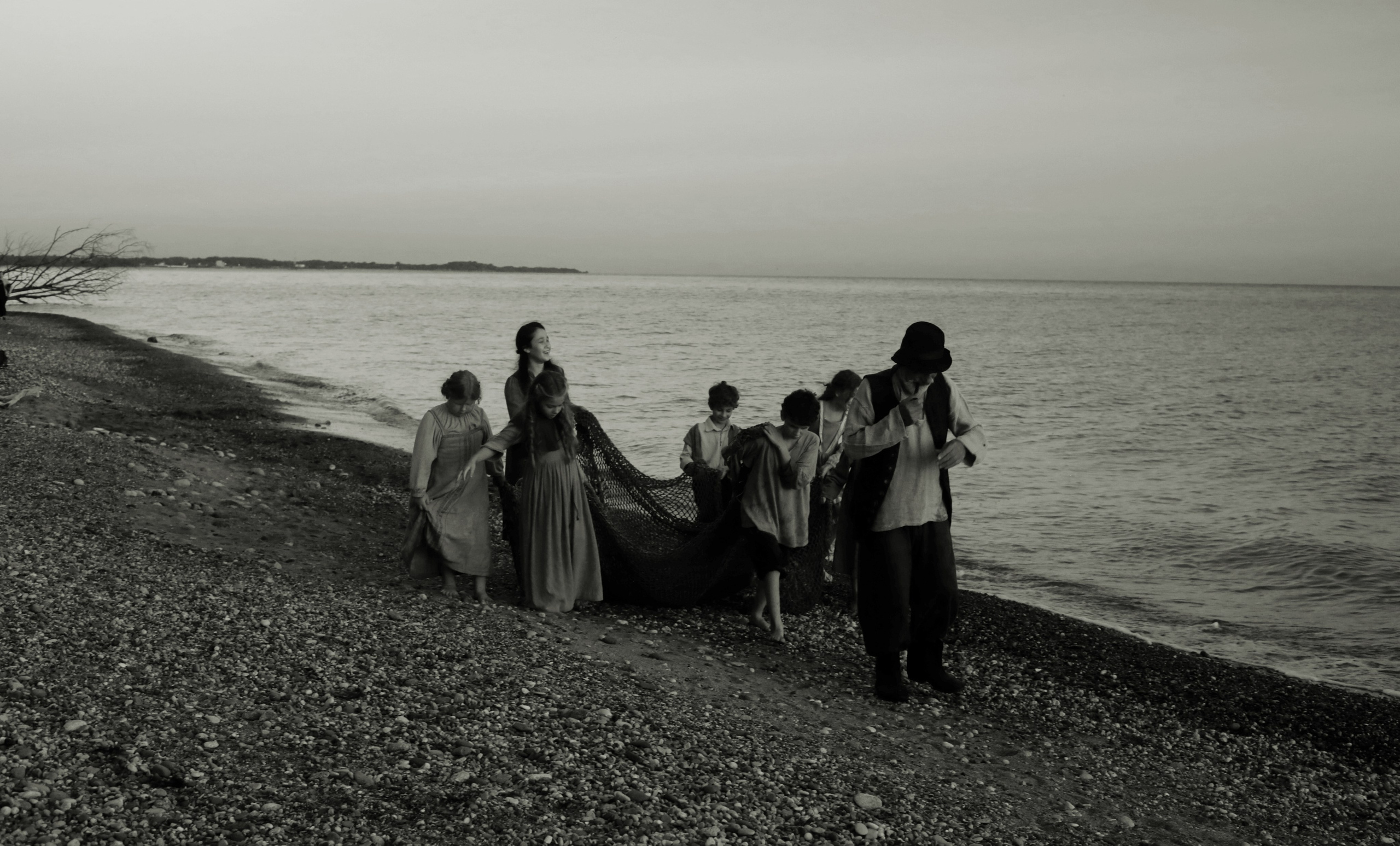 Кинематографическая съемка. Старик и дети. Ekaterina Beridze