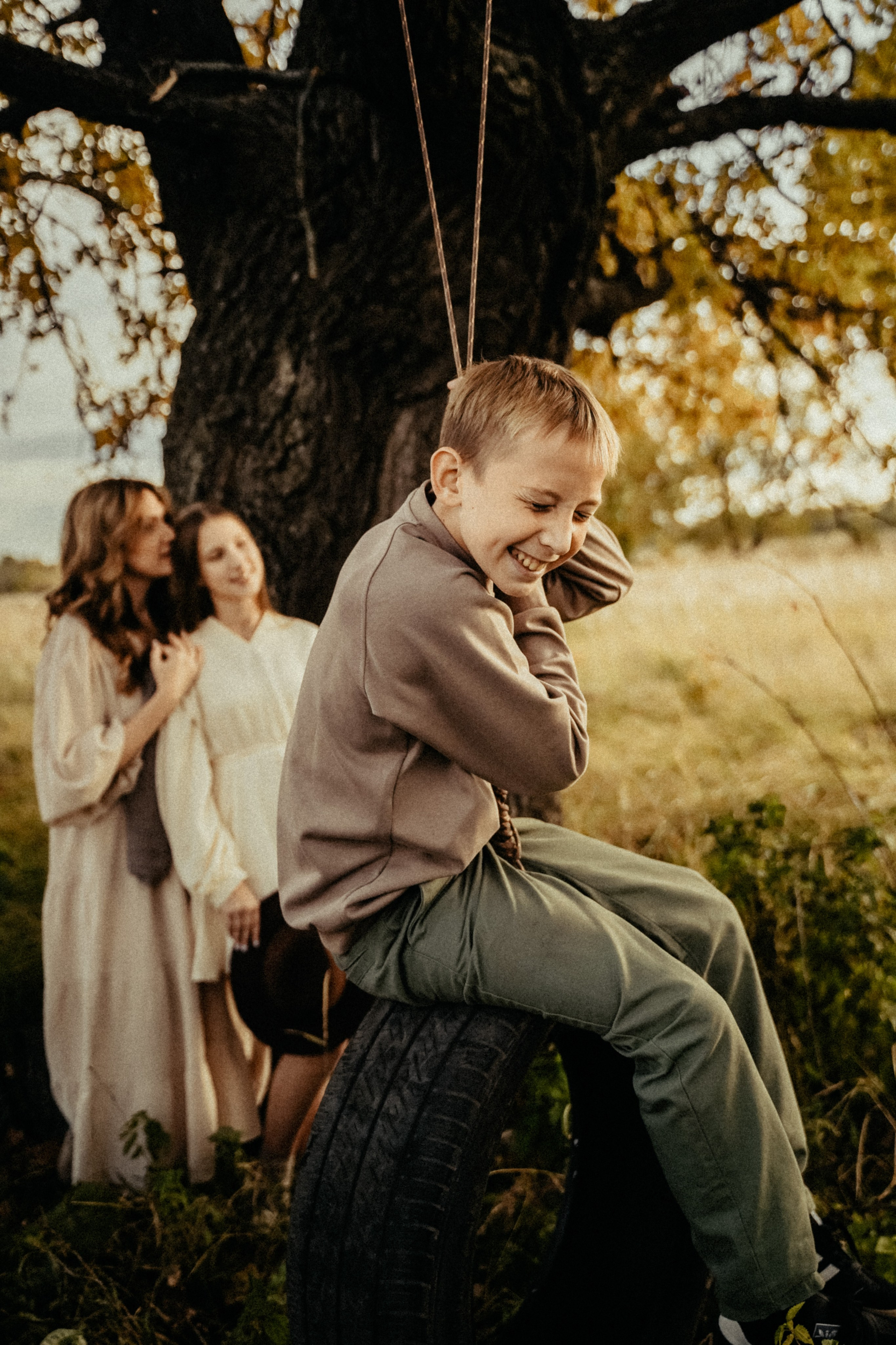 Семья на природе