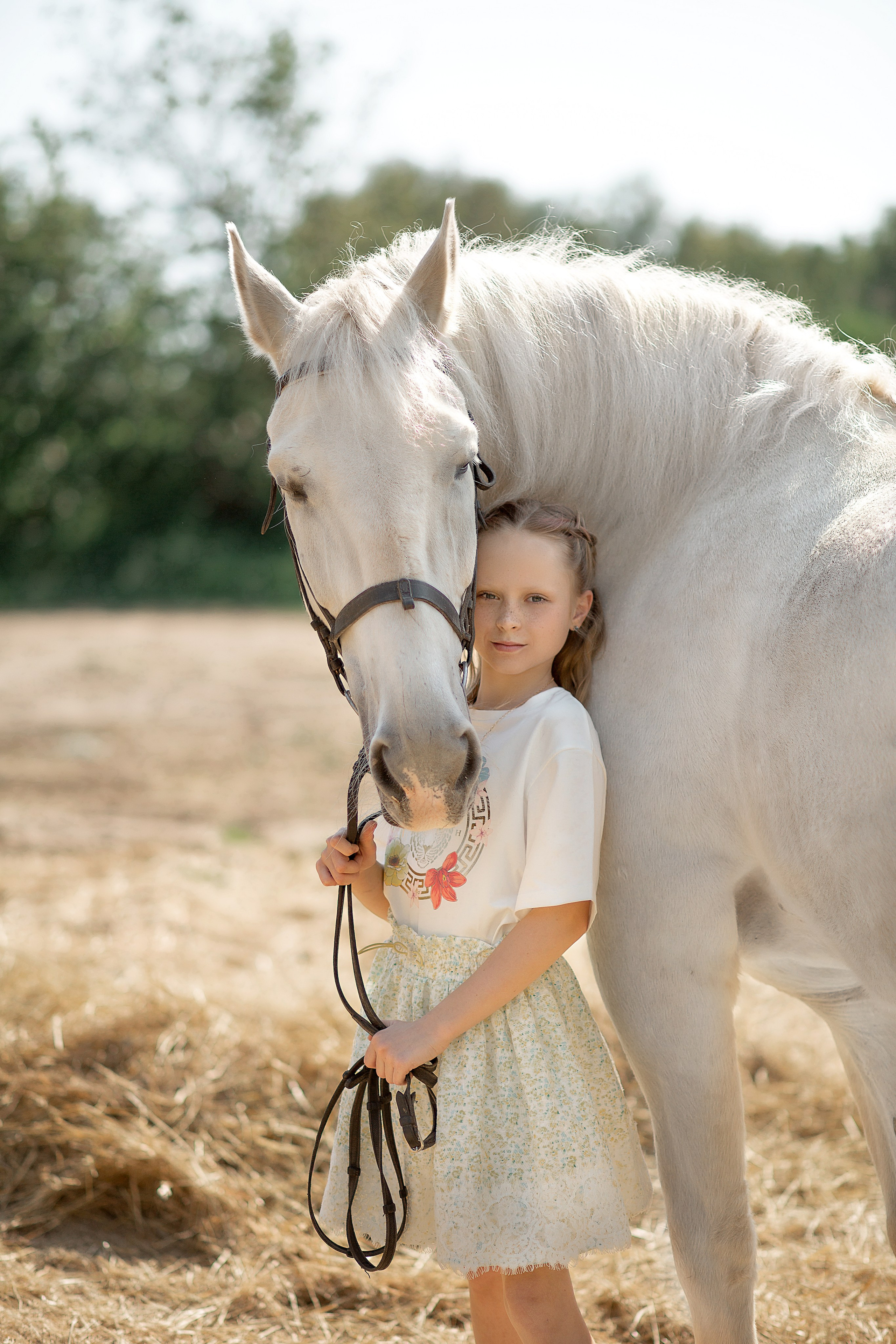 Мария и Воробей. Фотосессия с лошадьми в Нижнем Новгороде
