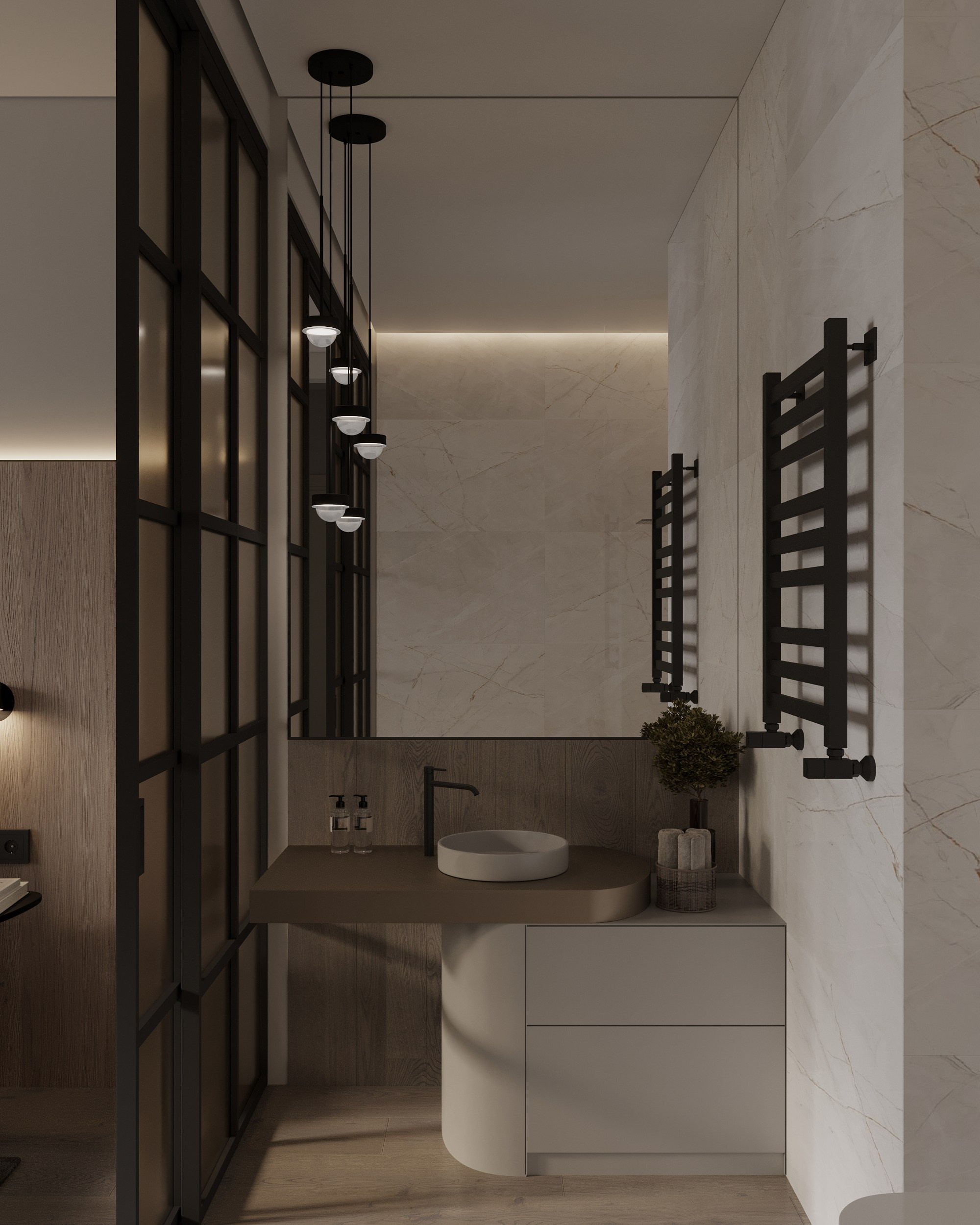 ЖК «Серебряный фонтан» г. Москва. Квартира 70 кв. м. Цель: сдача в аренду на высокий чек. Дизайн интерьеров, строительство, ремонт домов и квартир в Геленджике