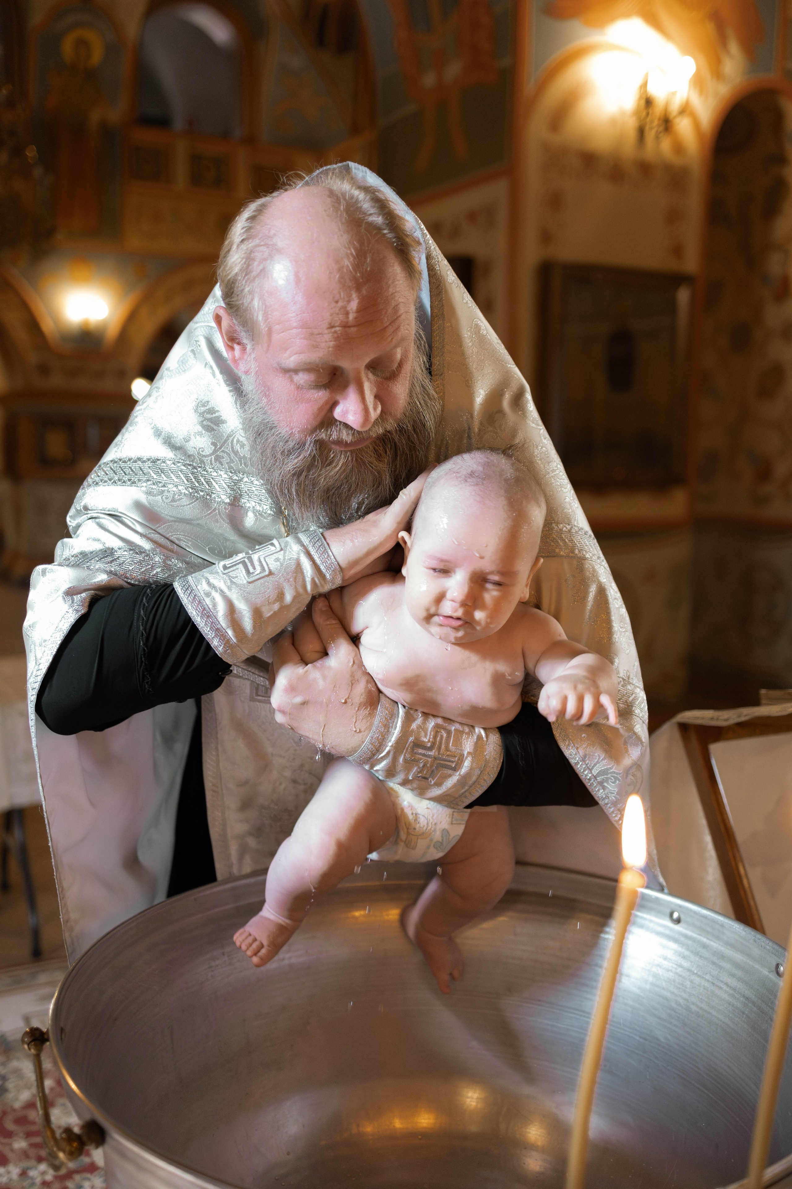 Таинство Крещения Евгения. Фотограф новорождённых Newborn Москва