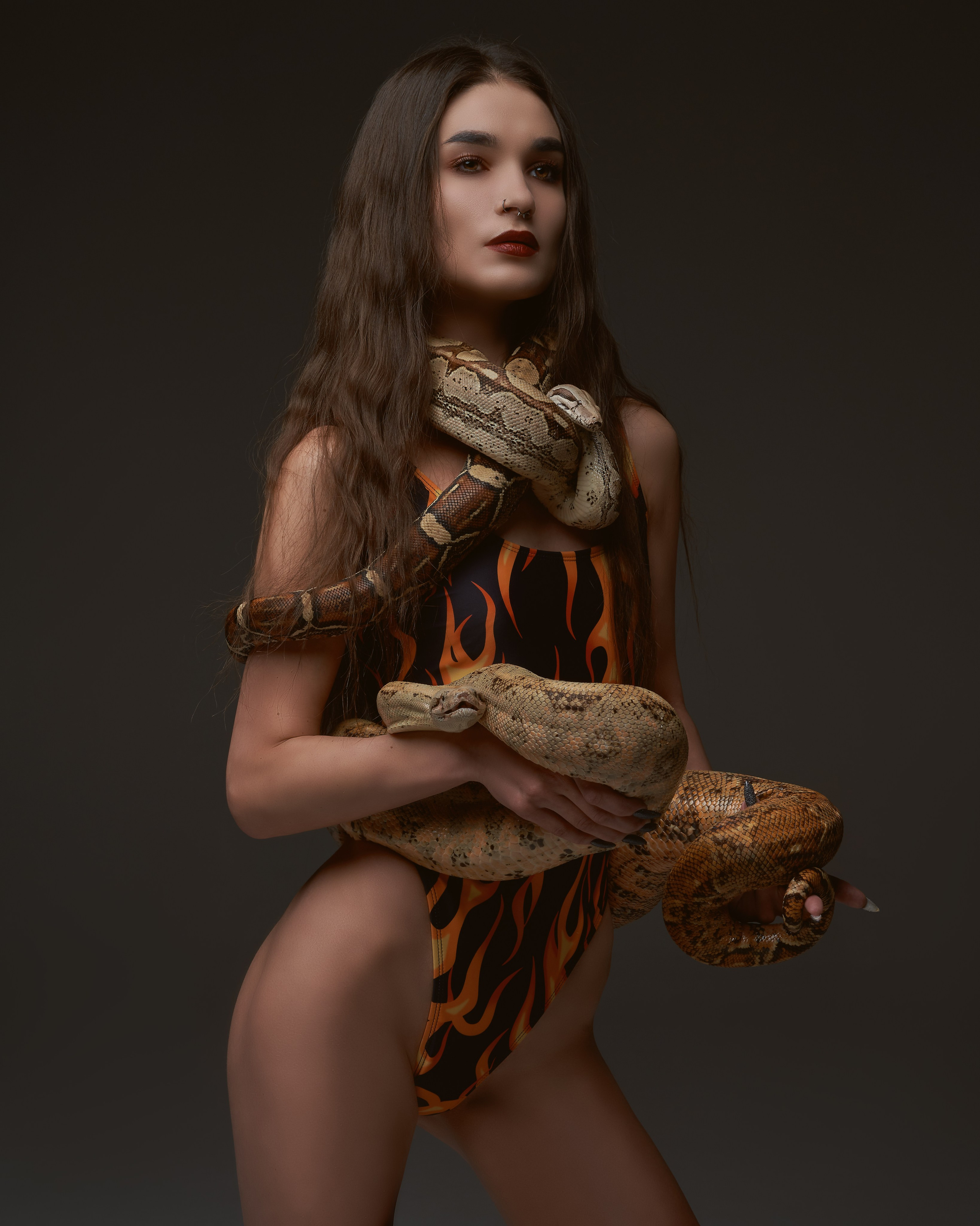 Съёмка со змеями