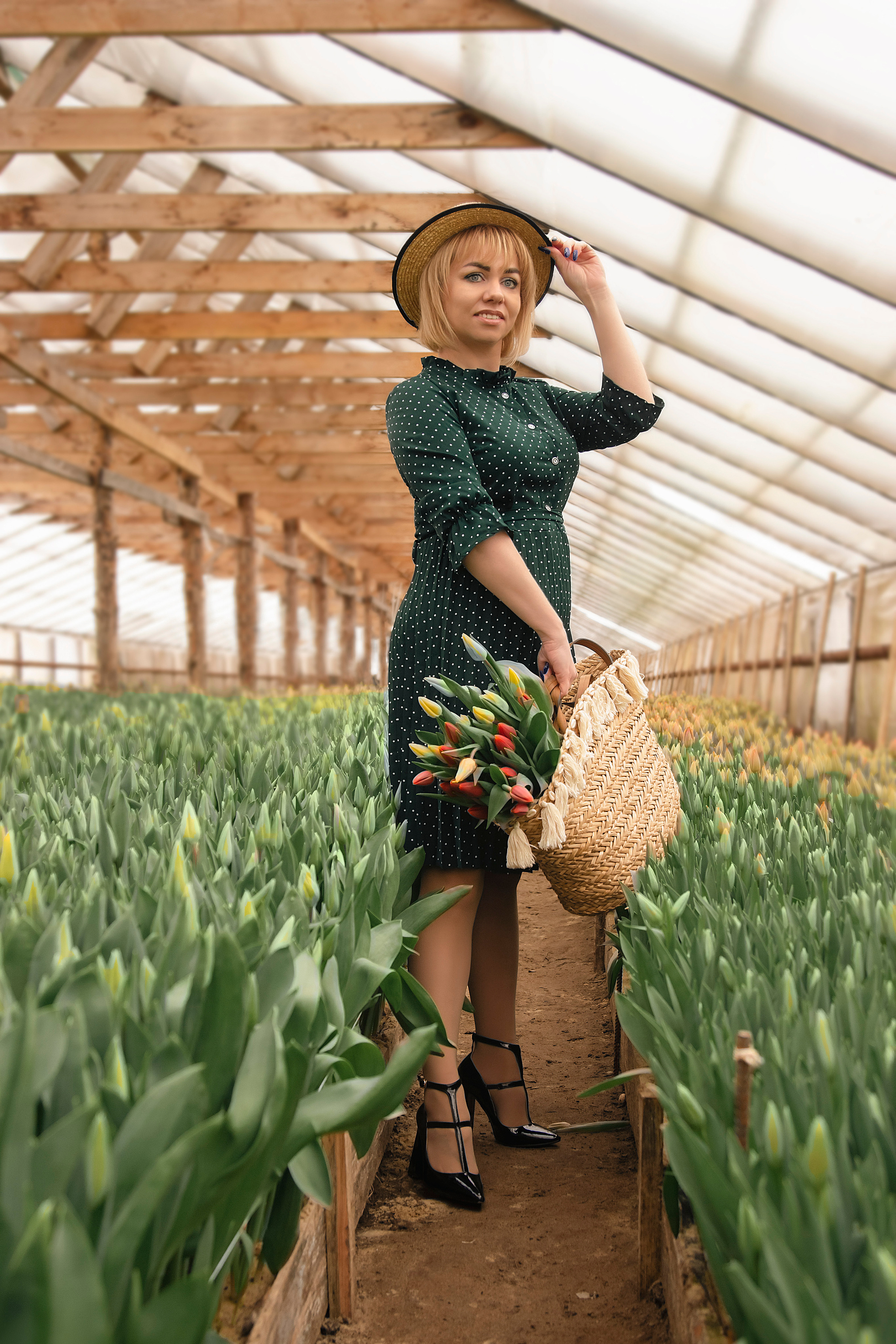 Фотодень в теплице с тюльпанами. Фотограф Ольга Бобб Нижний Новгород