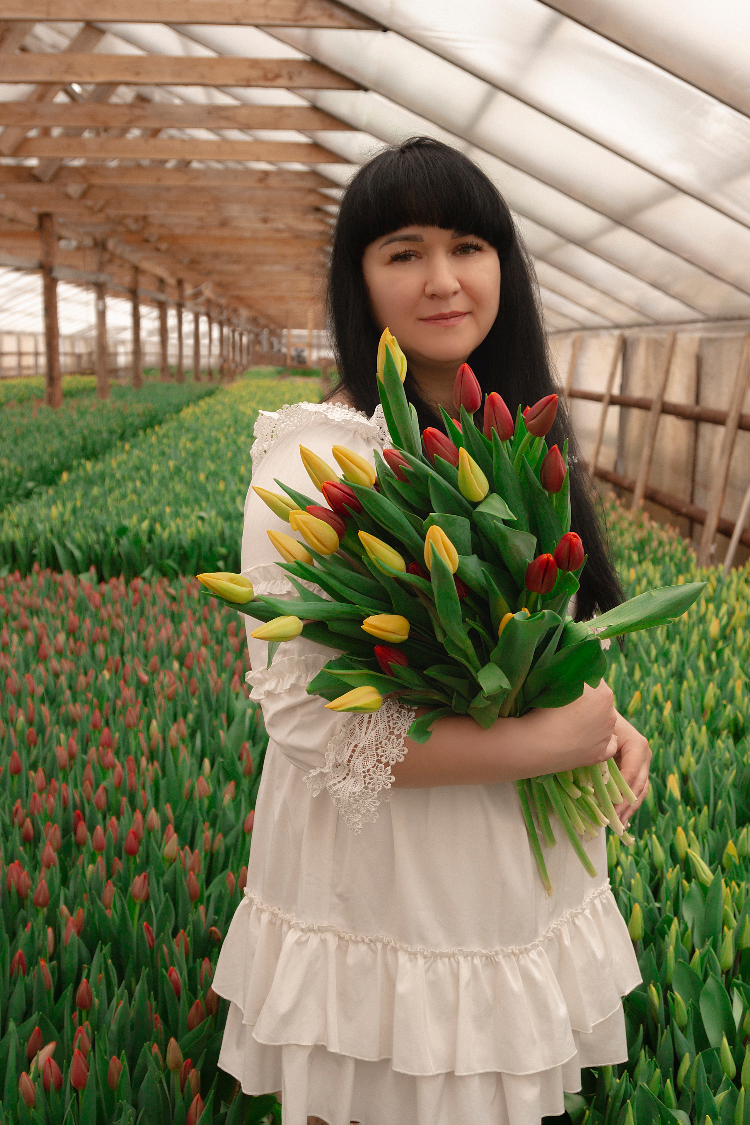 Фотодень в теплице с тюльпанами. Фотограф Ольга Бобб Нижний Новгород