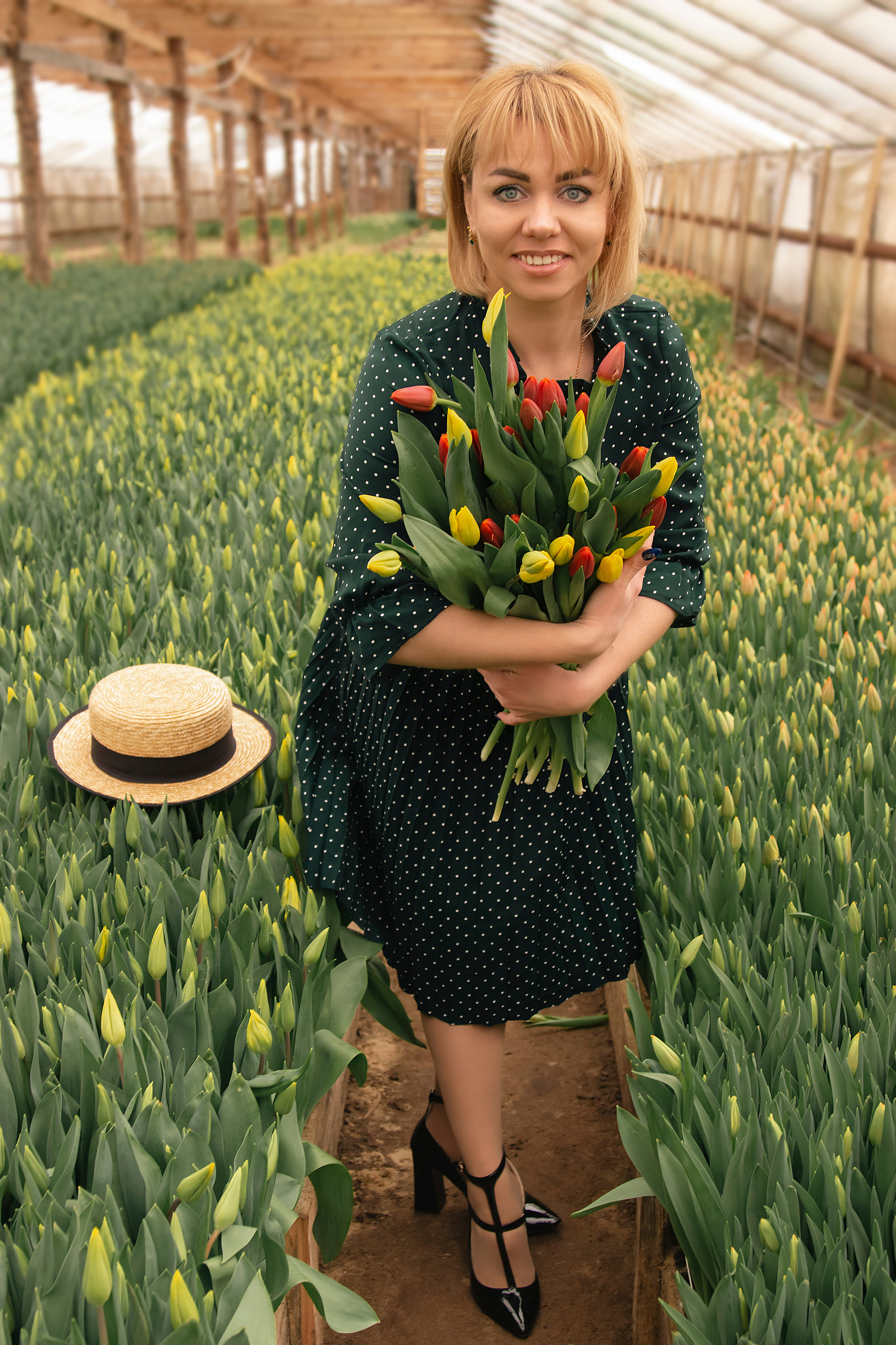 Фотодень в теплице с тюльпанами. Фотограф Ольга Бобб Нижний Новгород