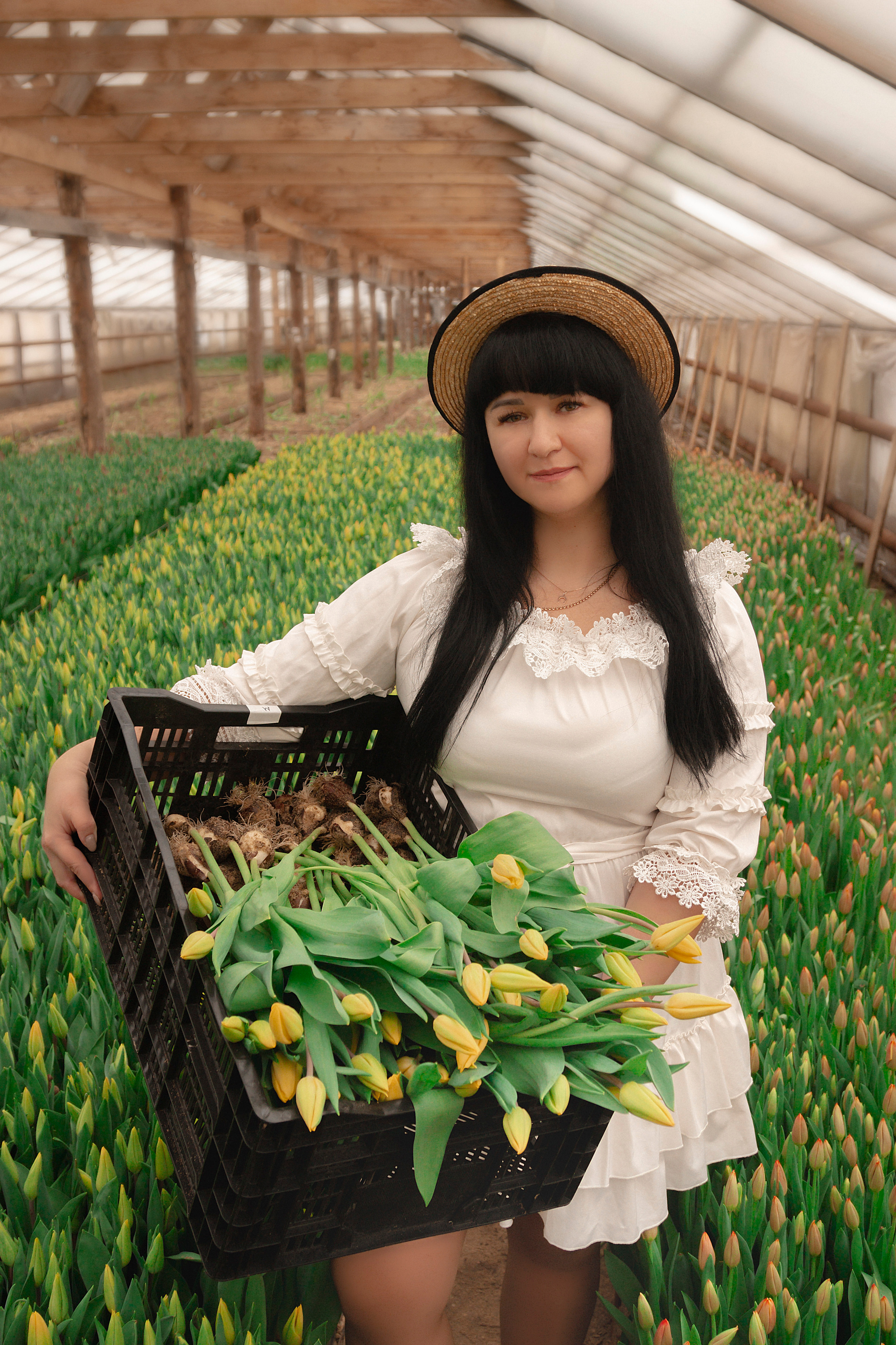 Фотодень в теплице с тюльпанами. Фотограф Ольга Бобб Нижний Новгород