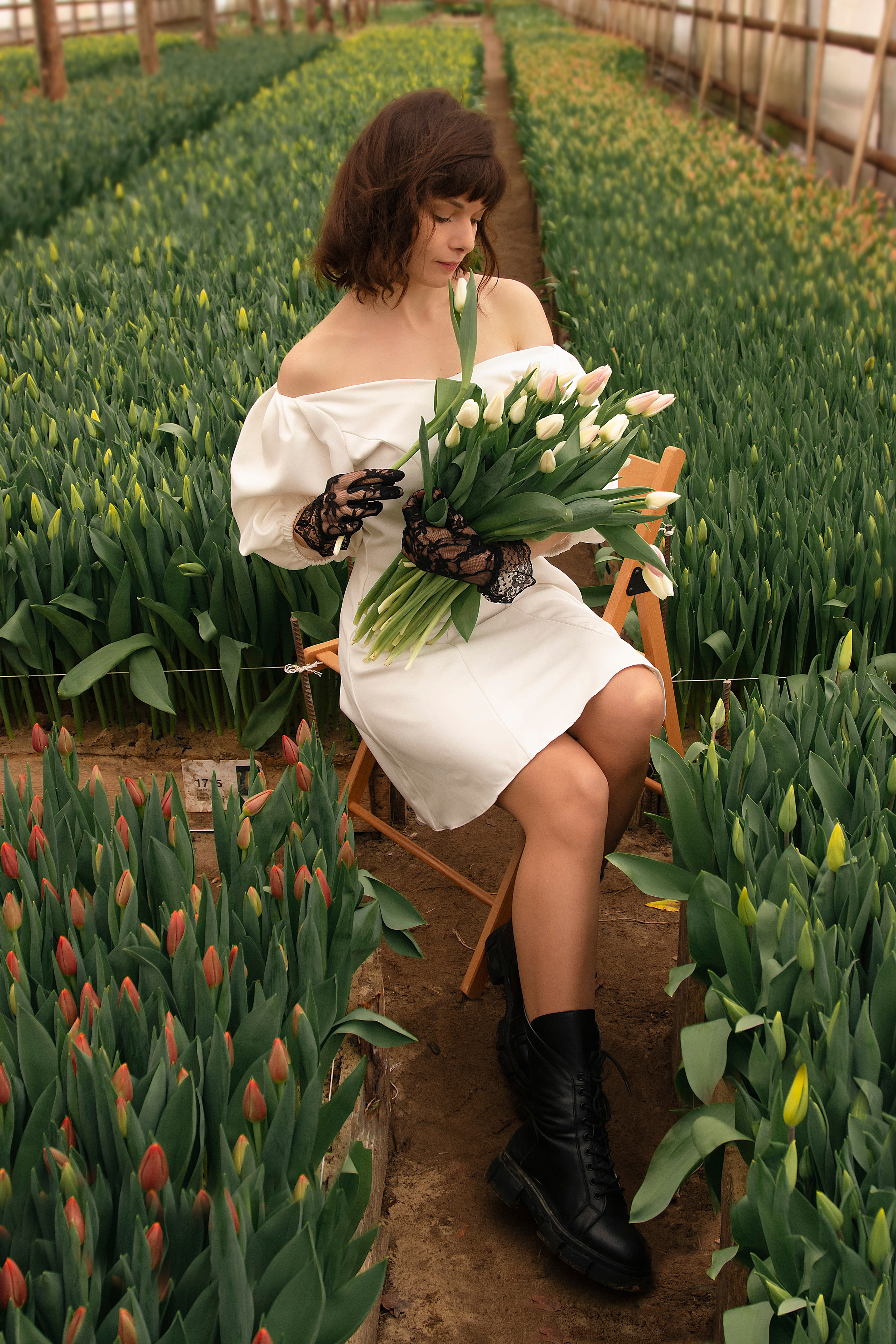 Фотодень в теплице с тюльпанами. Фотограф Ольга Бобб Нижний Новгород