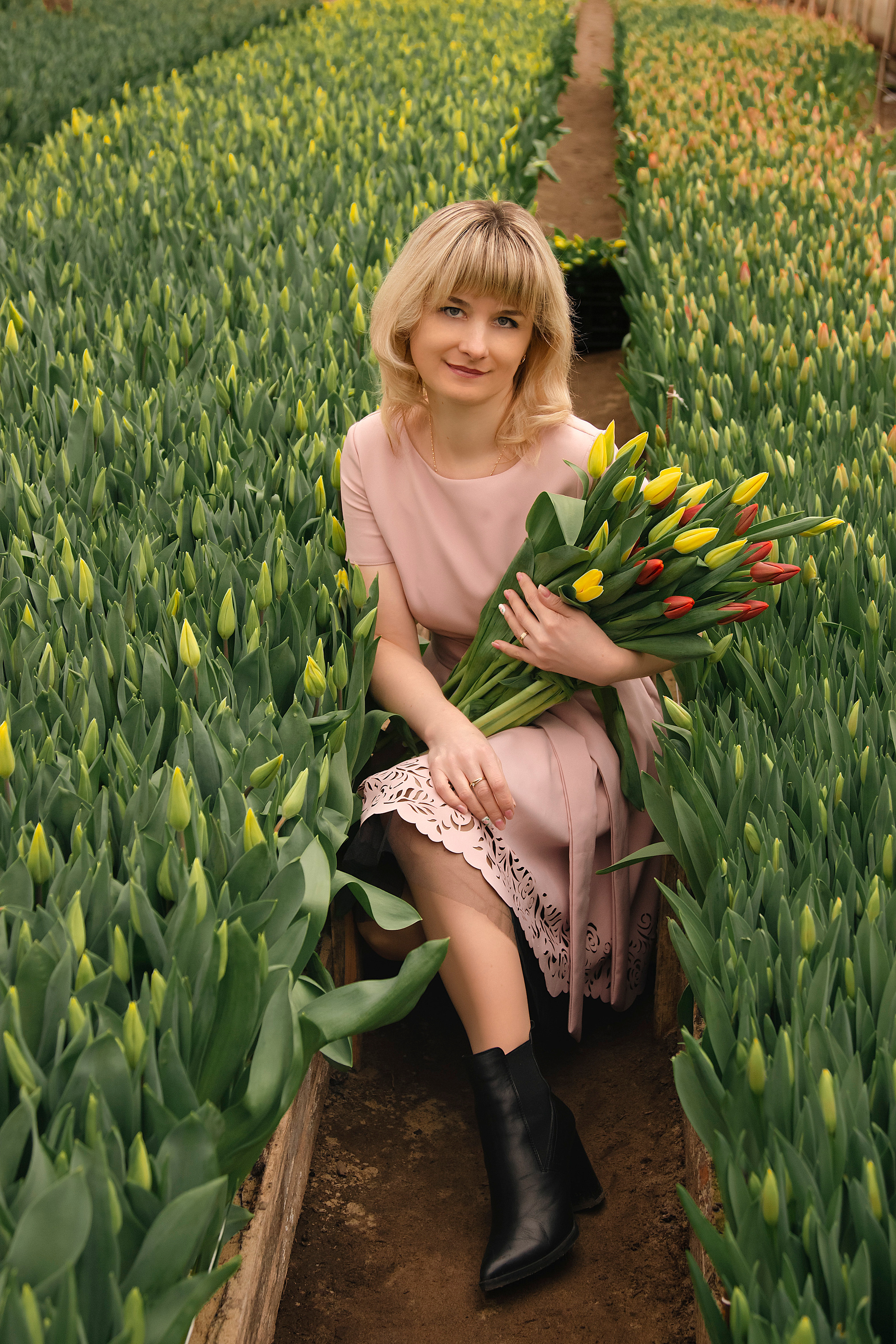 Фотодень в теплице с тюльпанами. Фотограф Ольга Бобб Нижний Новгород