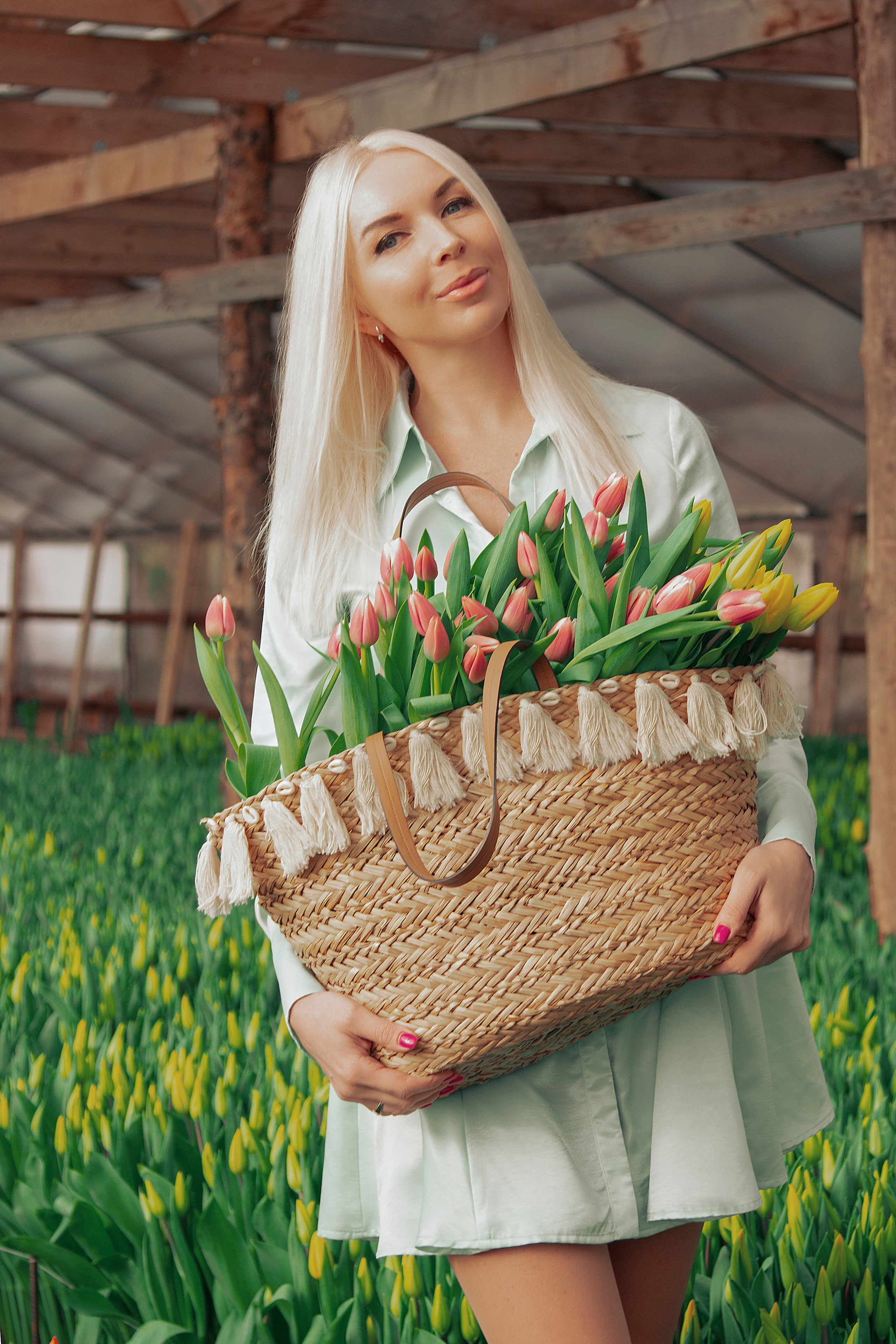 Фотодень в теплице с тюльпанами. Фотограф Ольга Бобб Нижний Новгород
