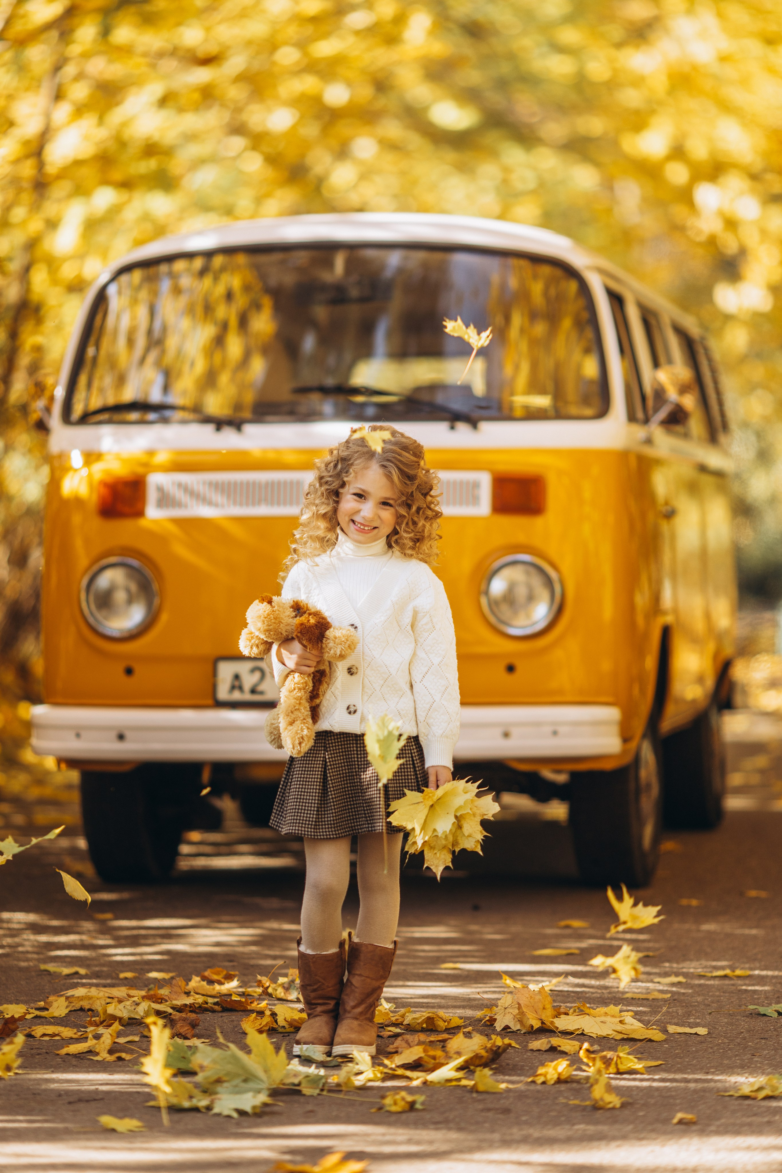 Ретро автобус. Свадебный и семейный фотограф Москва и Московская область