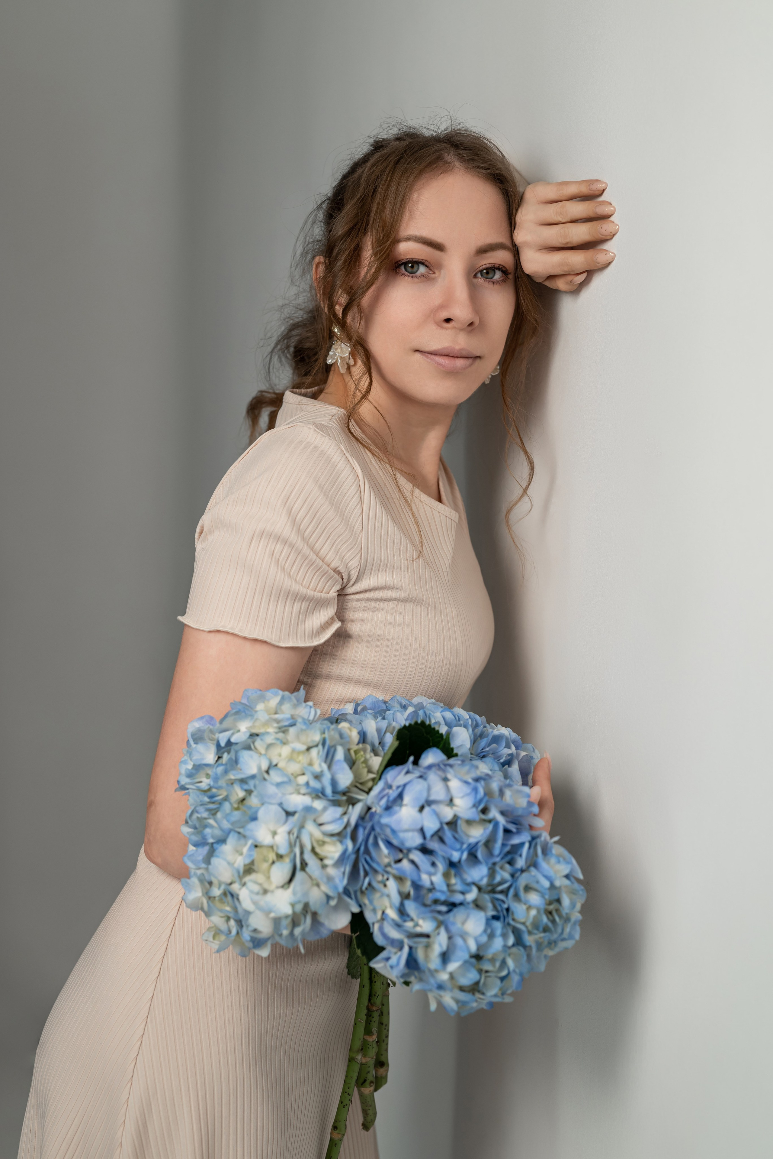 Фотопроект с голубыми гортензиями. Фотограф в городе Салават