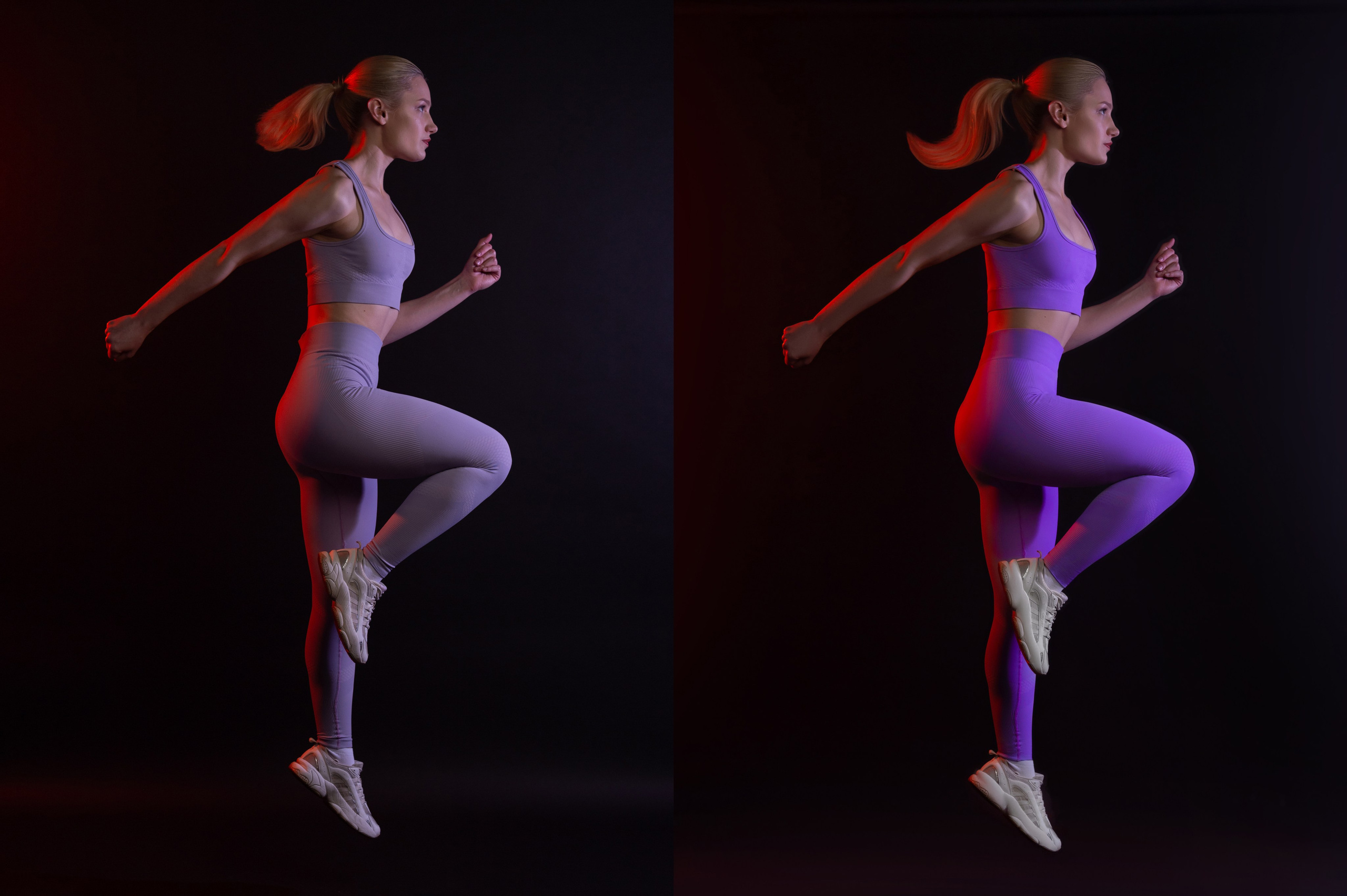 Для рекламы спортивной одежды и питания