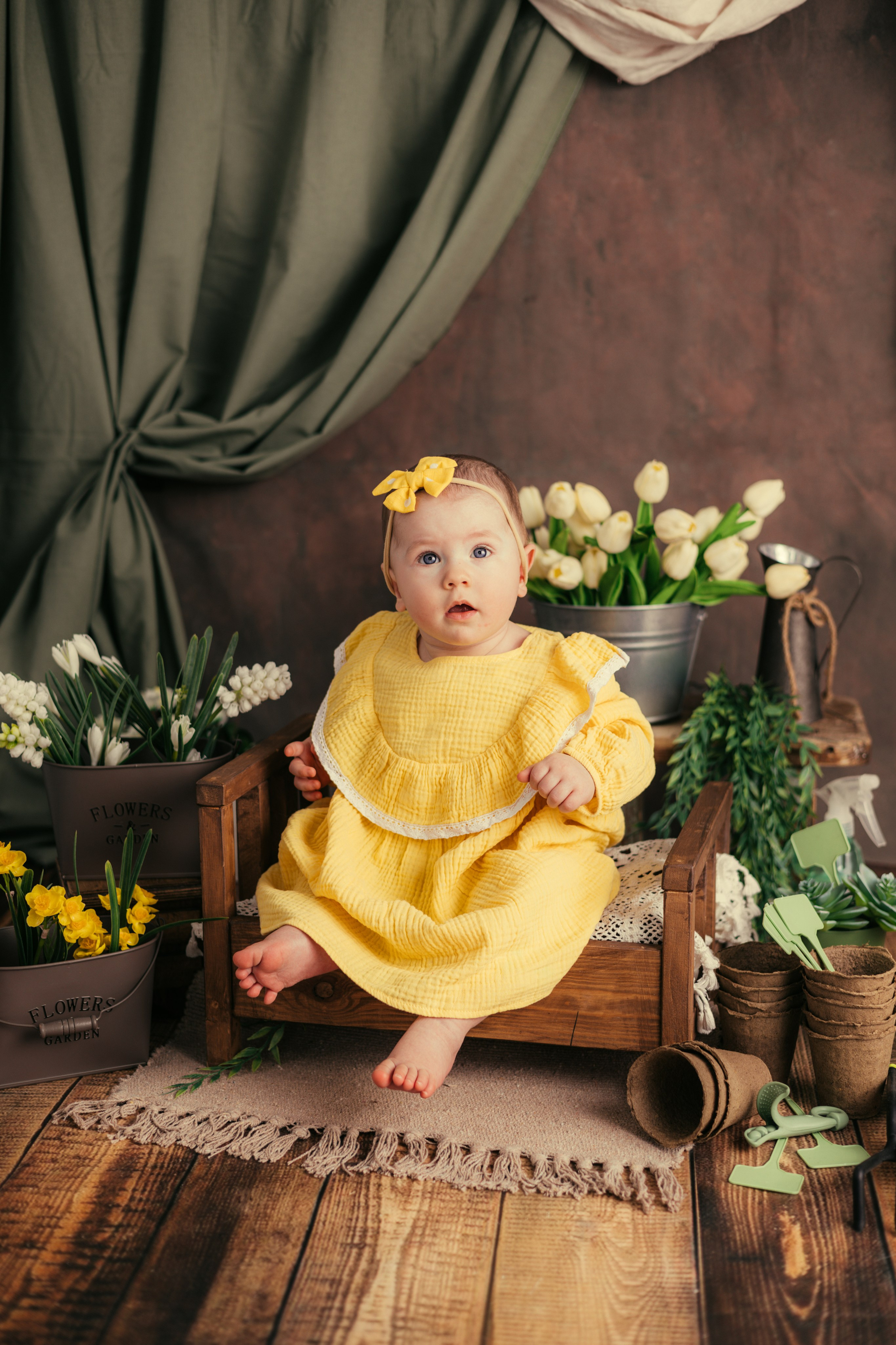 Цветочница. Фотограф новорождённых Екатерина Боброва. Ульяновск