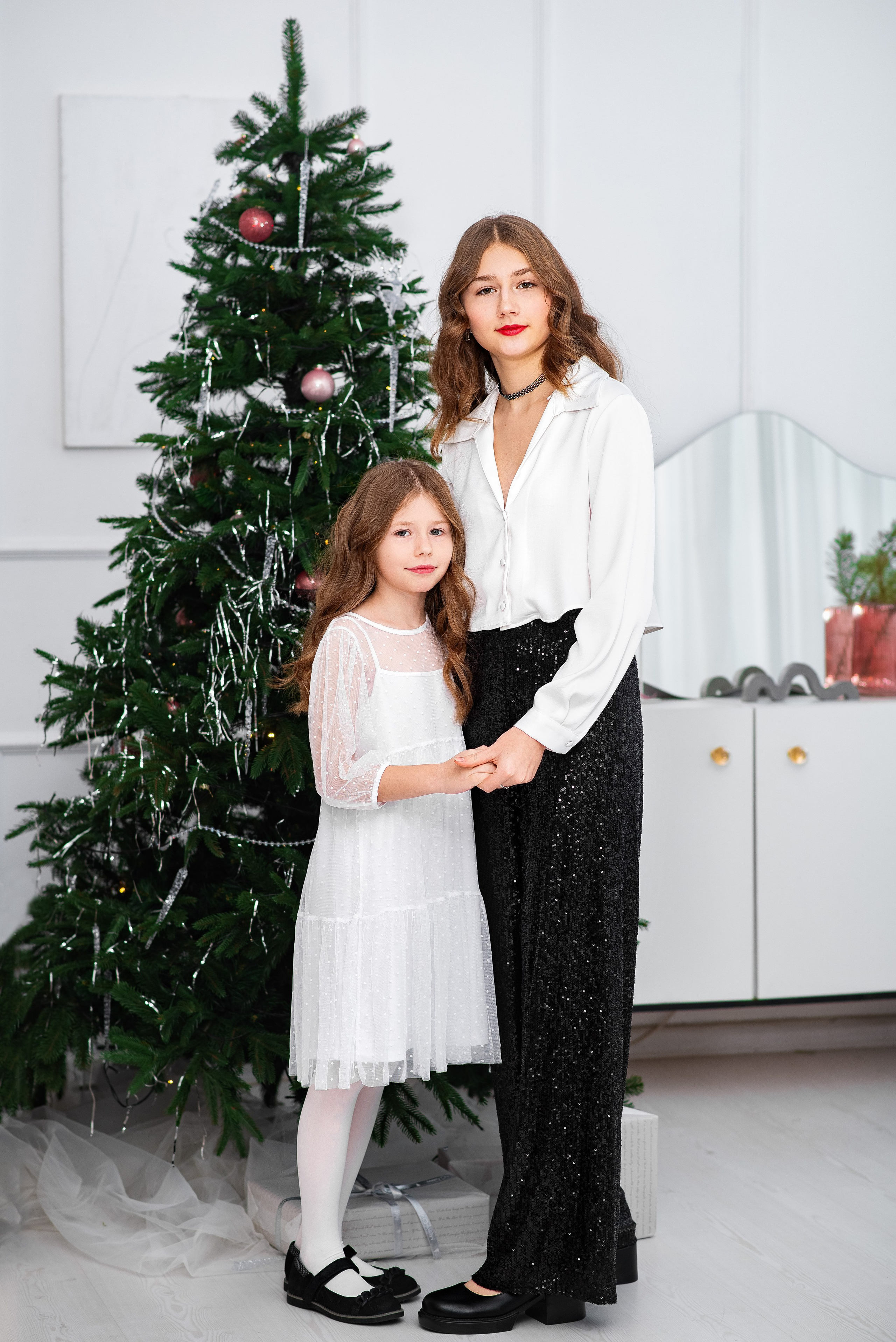 Новогодняя семьи Анны. Семейный фотограф на выписку из роддома и крещение Минск Настя Гришук