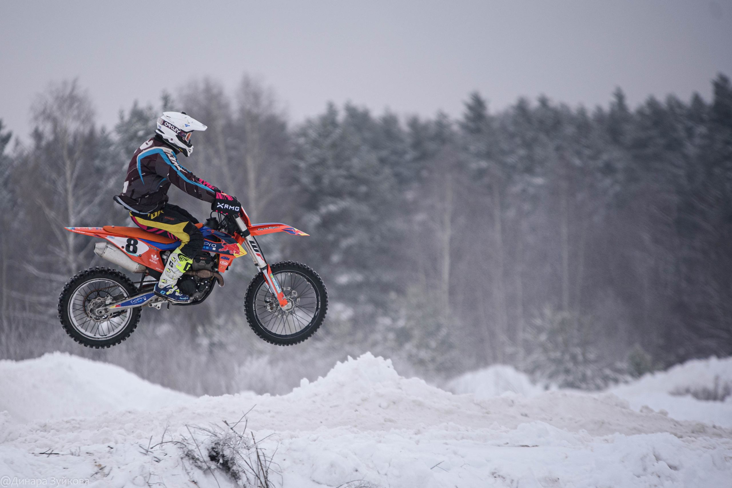 Зимний этап соревнований по мотокроссу. г. Городец. Мотофотограф в Нижнем Новгороде Динара Зуйкова