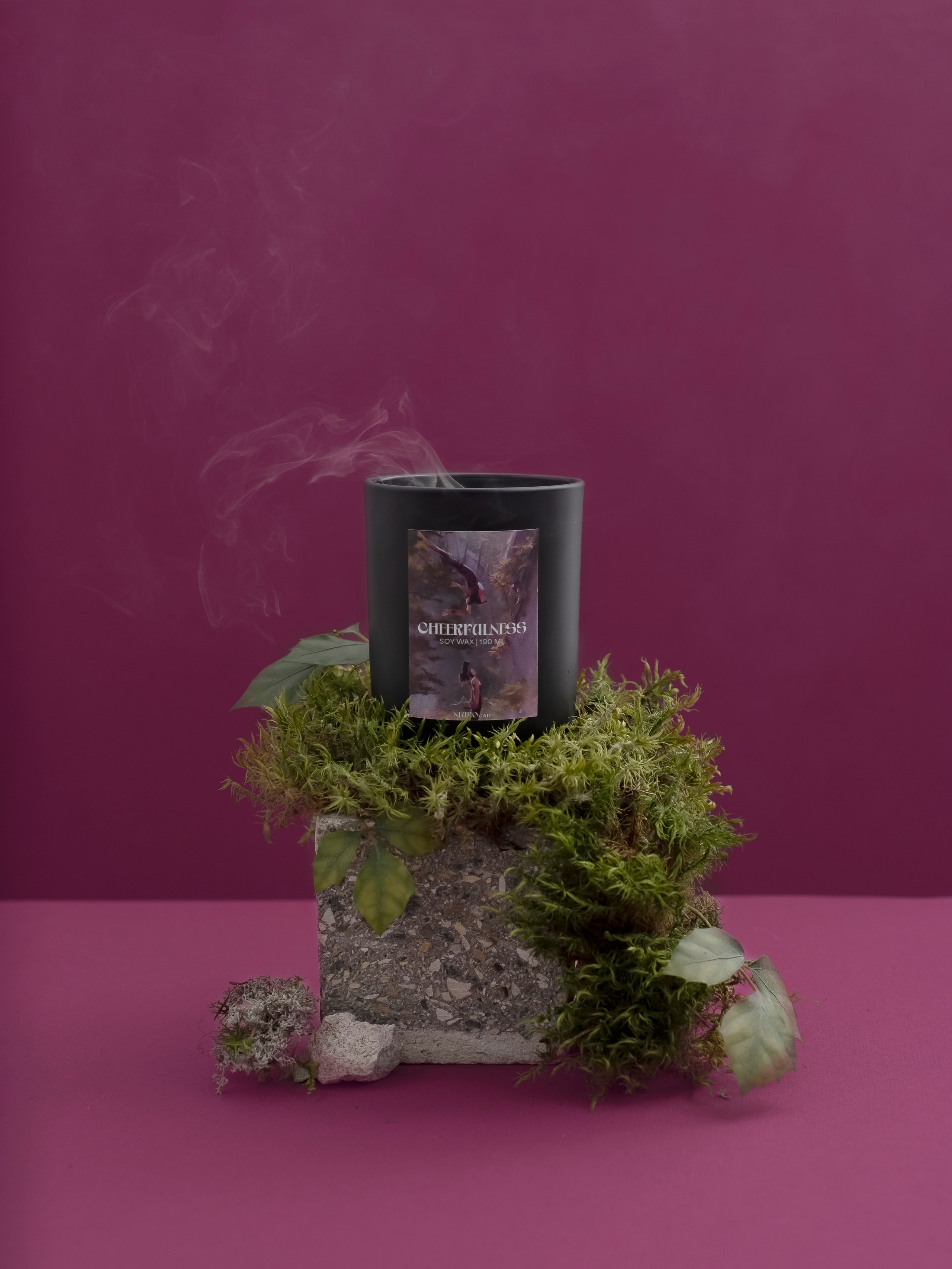 Стилизованная фотосъемка аромасвечей для сайта и соцсетей