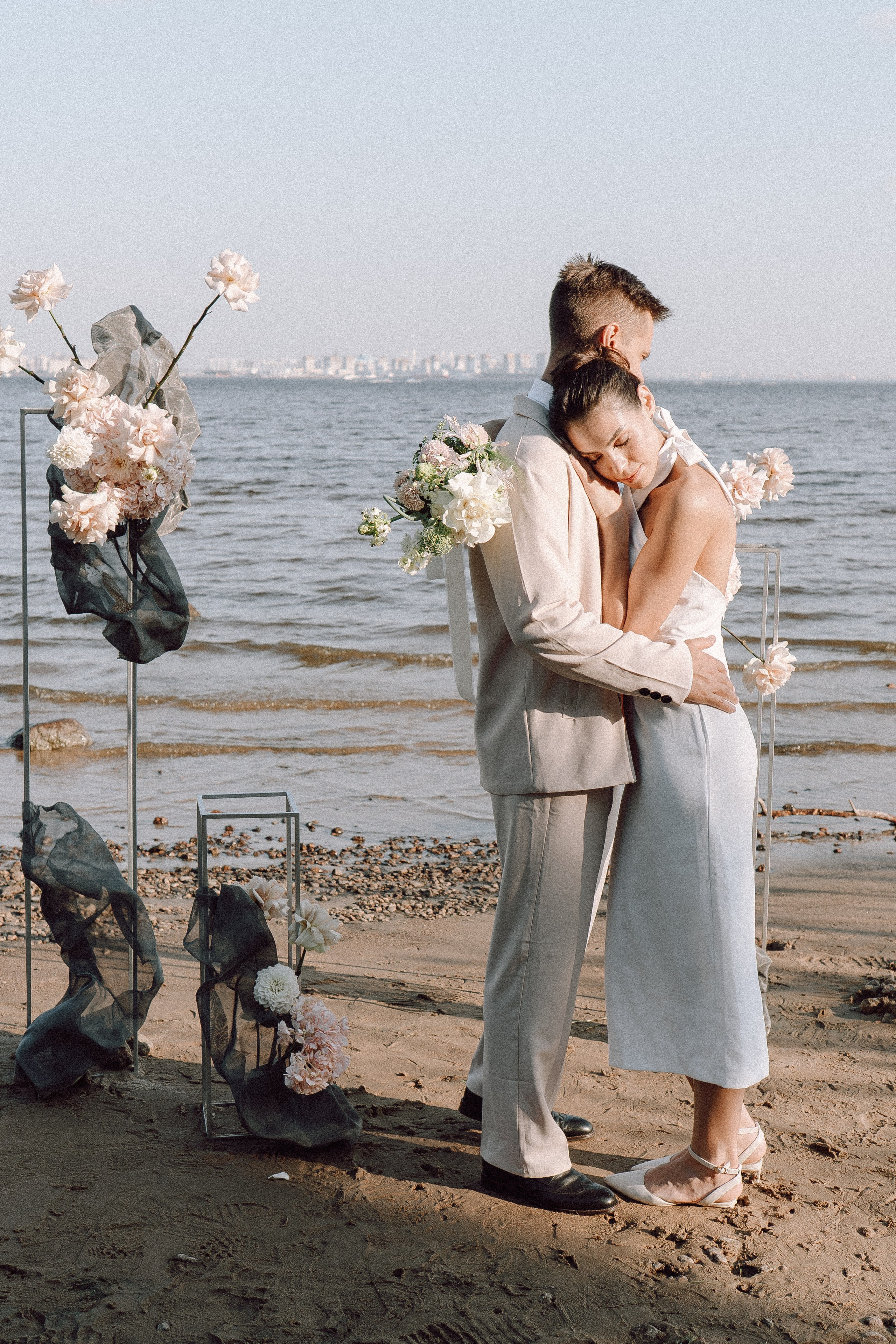 СВАДЕБНАЯ ФОТОСЕССИЯ ВЫЕЗДНОЙ ЦЕРЕМОНИИ (ФИНСКИЙ ЗАЛИВ). Профессиональный фотограф, Санкт-Петербург — Виктория Богомолова