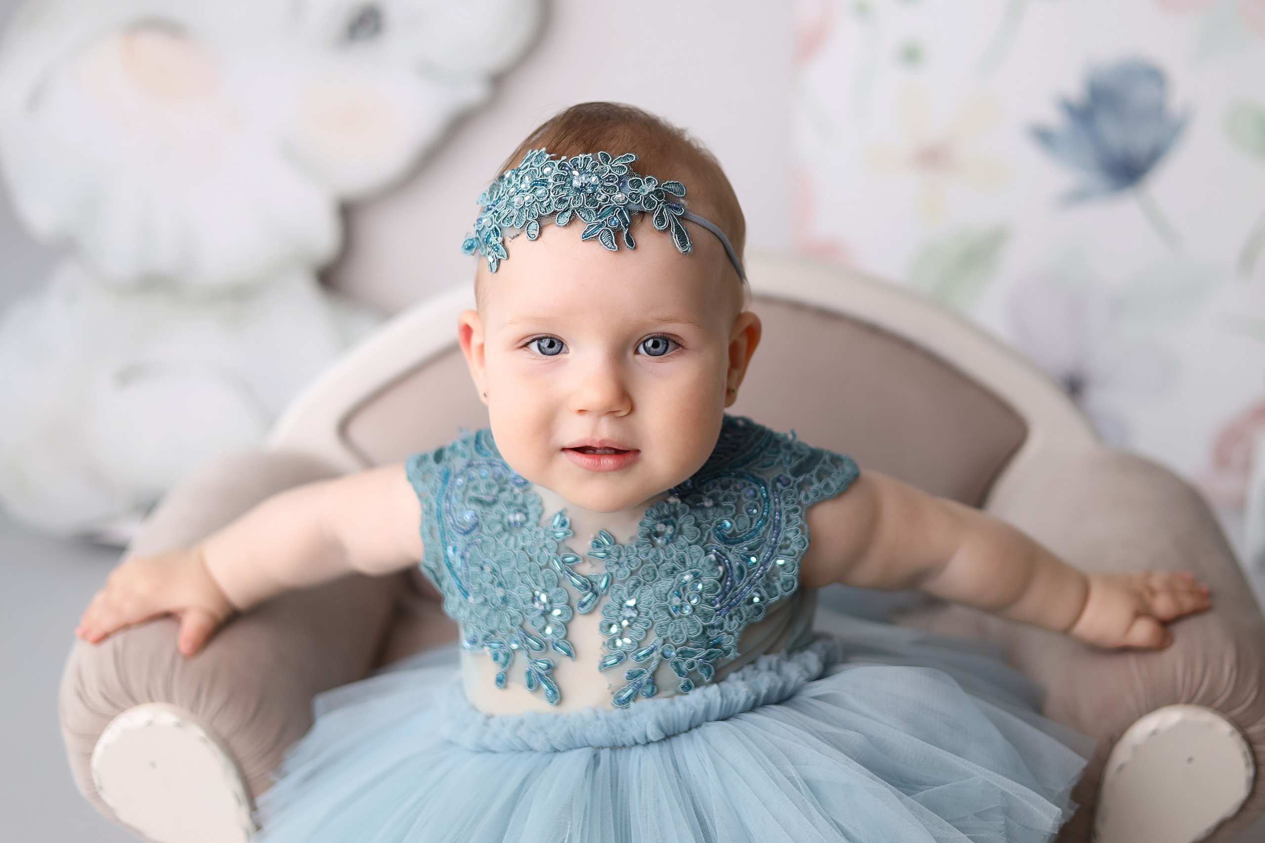 Алене 1 годик. Фотограф новорожденных Москва. Ньюборн фотограф Москва