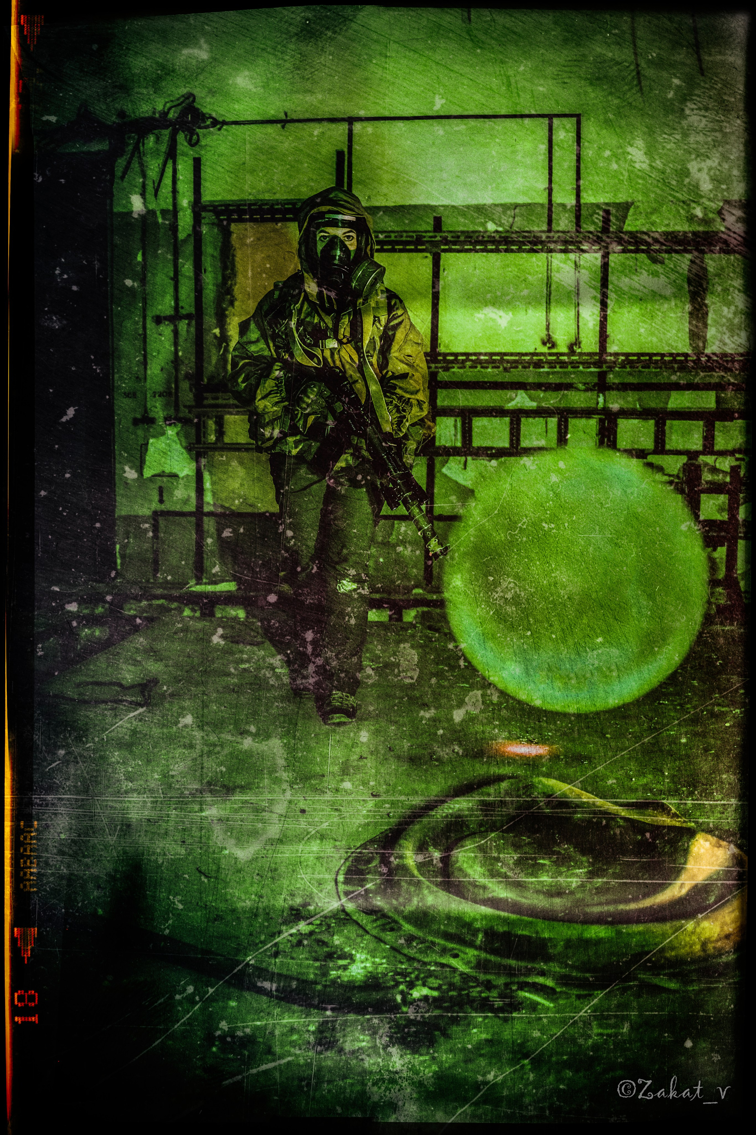 Жанровая постановочная фотосъемка «Сталкер Ракета». Репортажный фотограф, Москва, Закат