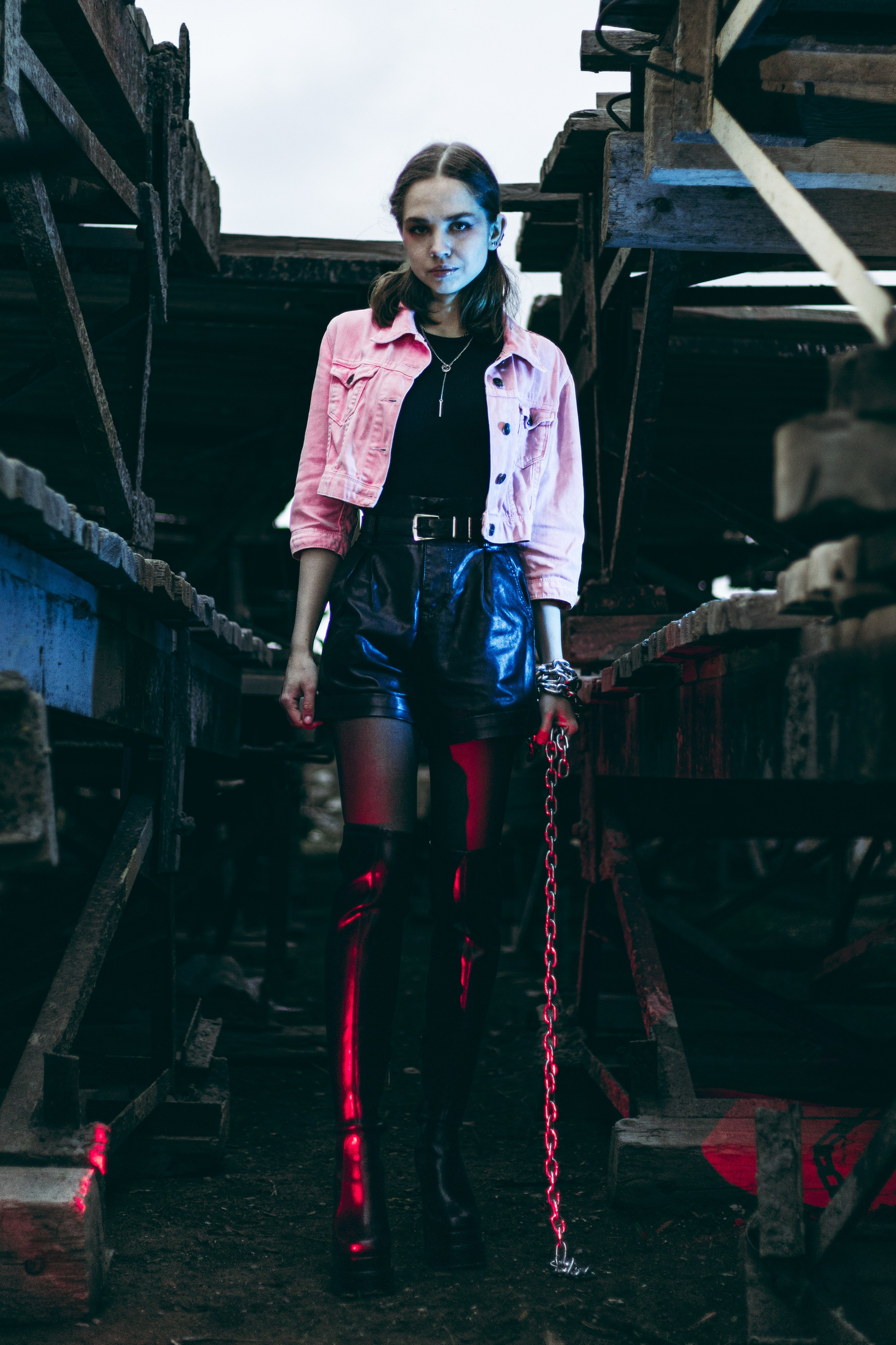 Алина, бита, цепь. Фотограф, Таганрог, Руслан Степущенко