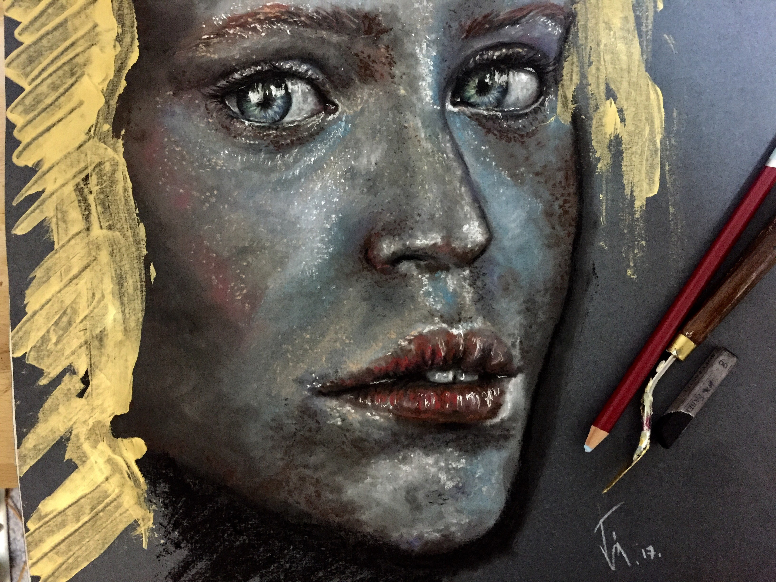 Pastels. Portrait Artist and Illustrator Alevtina Golovin