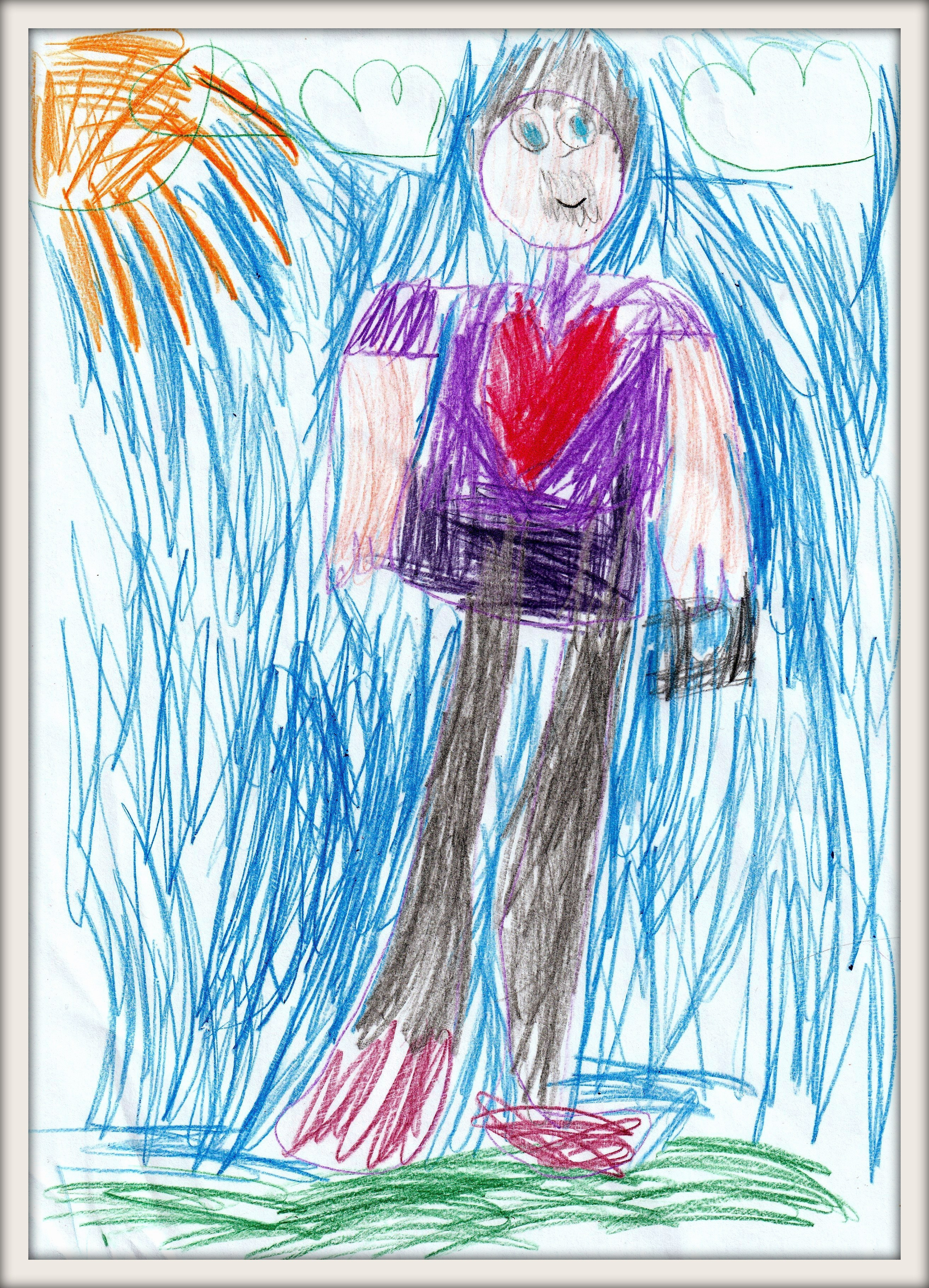 Рисунки от детишек. Фотограф Андрей Богач