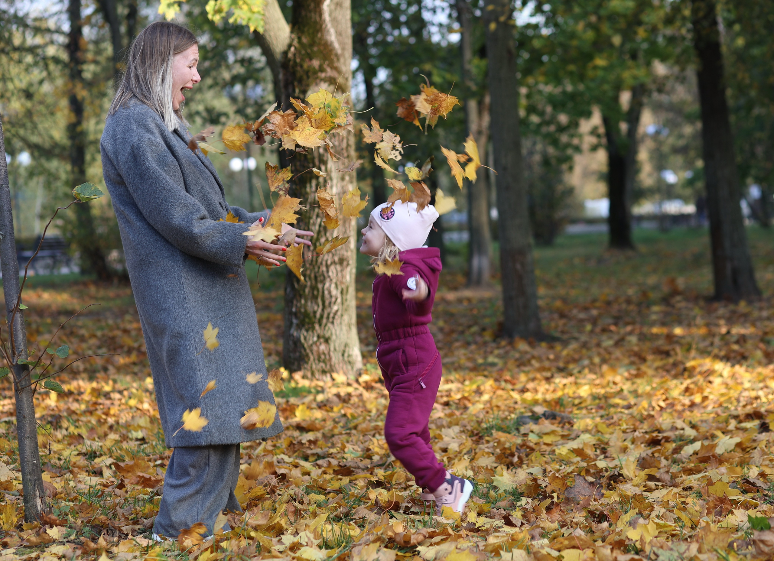 Осенняя фотосессия в парке. Портретный фотограф Москва