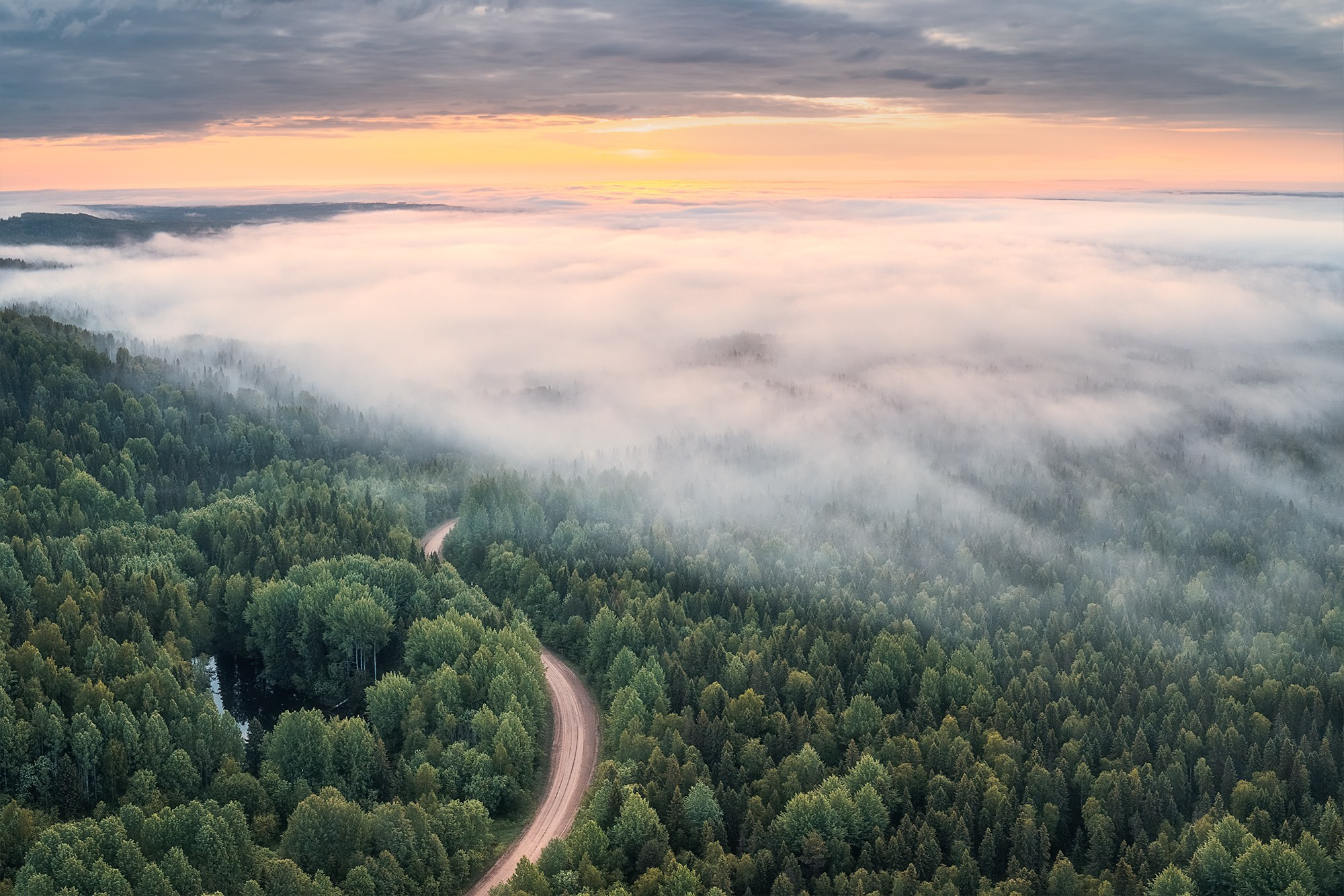 Пейзаж. Аэросъемка в Архангельске, Александр Ермолин