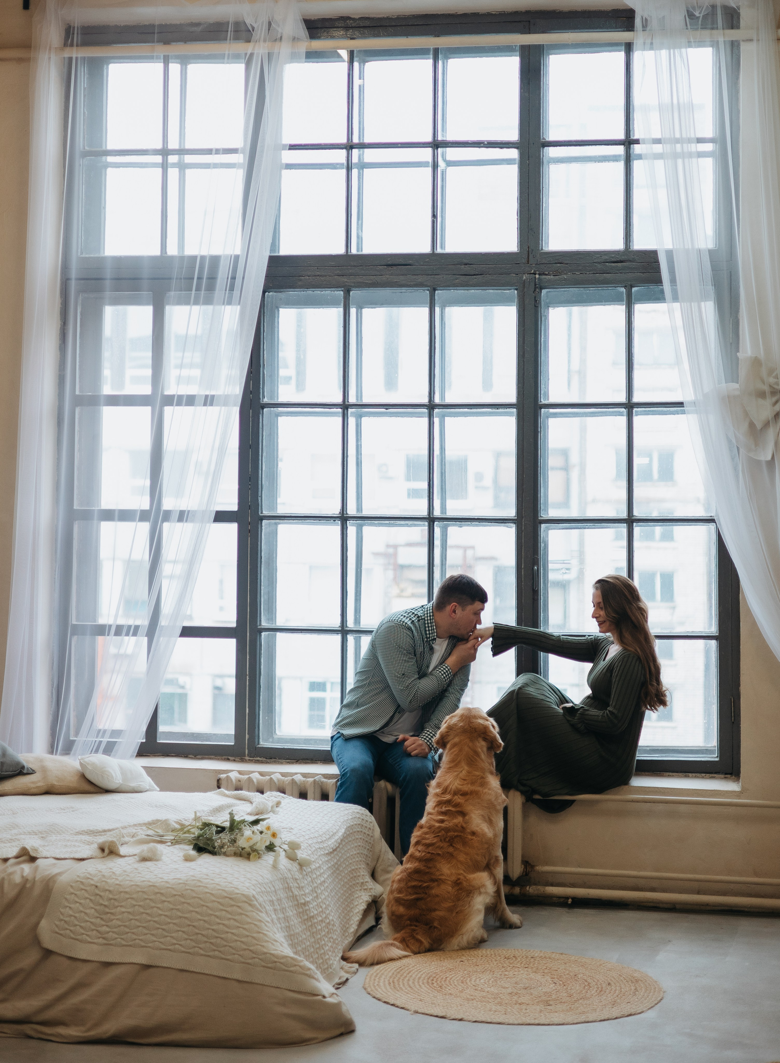 Лена, Никита и Сэм. Фотограф животных Евгения Верцинская